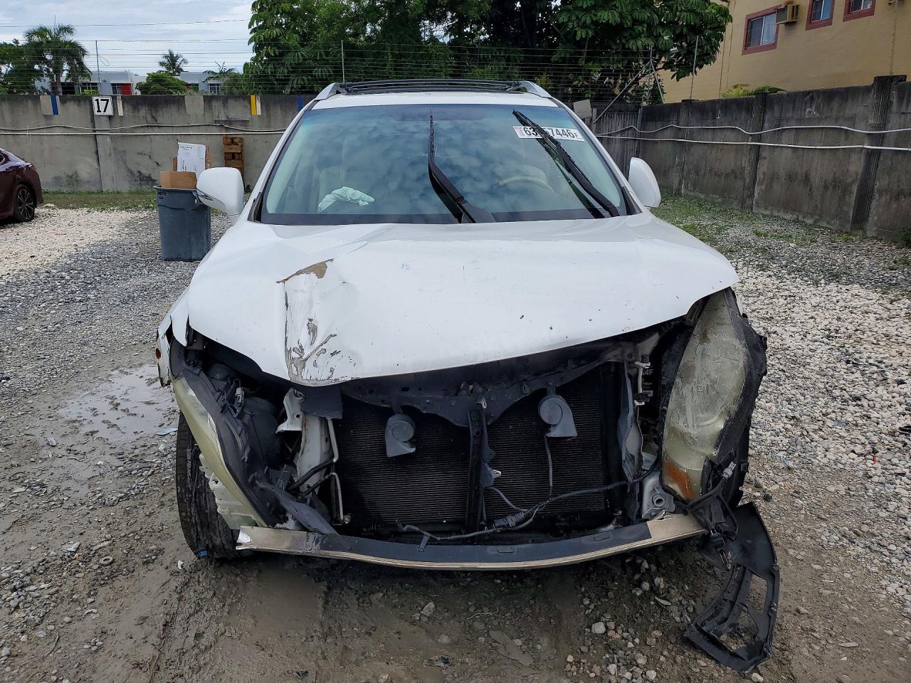 2012 Lexus Rx 350 White vin: 2T2ZK1BA4CC074363