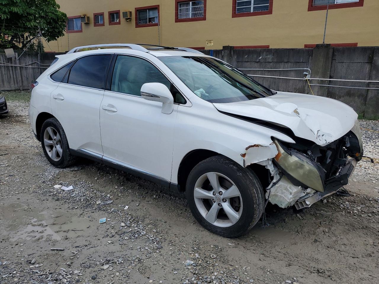 2012 Lexus Rx 350 White vin: 2T2ZK1BA4CC074363