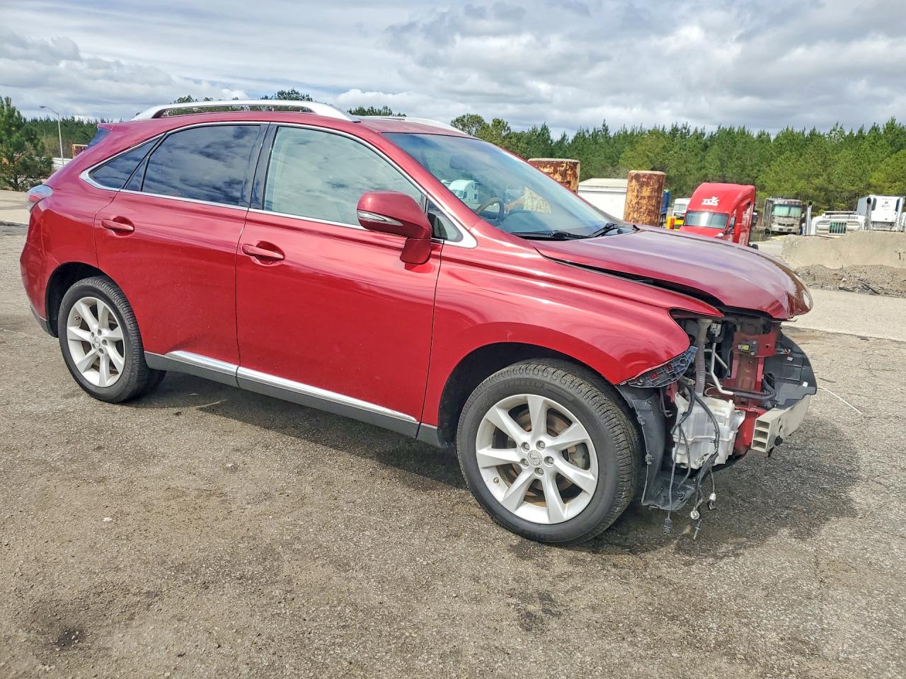 2012 Lexus Rx 350 Base Burgundy vin: 2T2ZK1BA4CC077344