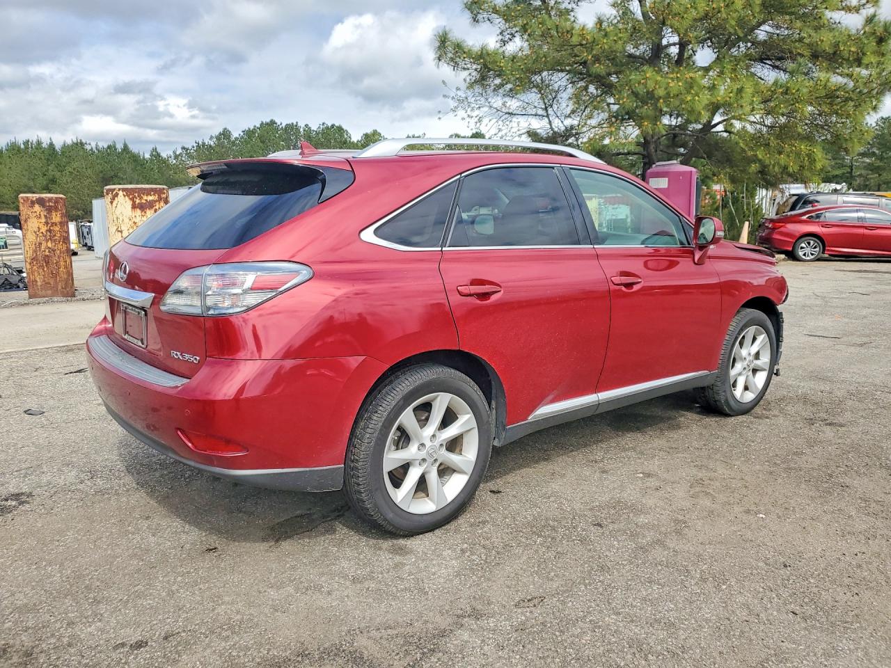 2012 Lexus Rx 350 Base Burgundy vin: 2T2ZK1BA4CC077344