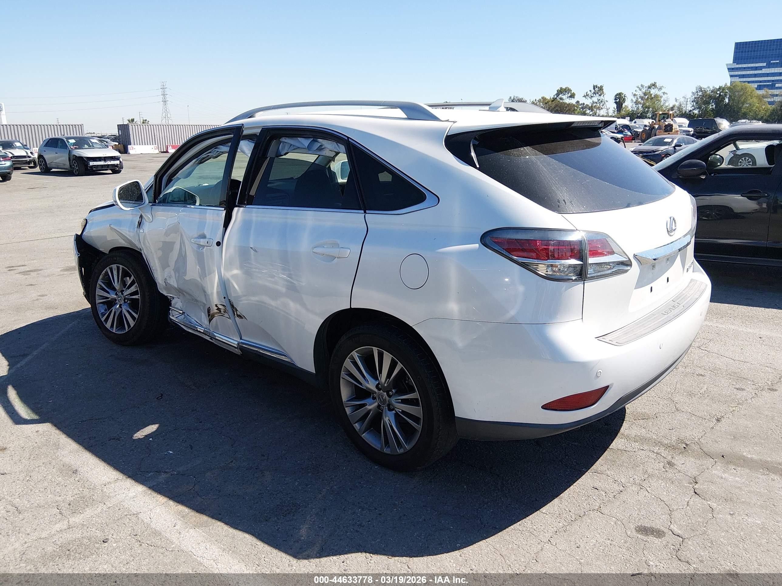 2013 Lexus Rx 350   White vin: 2T2ZK1BA4DC111722