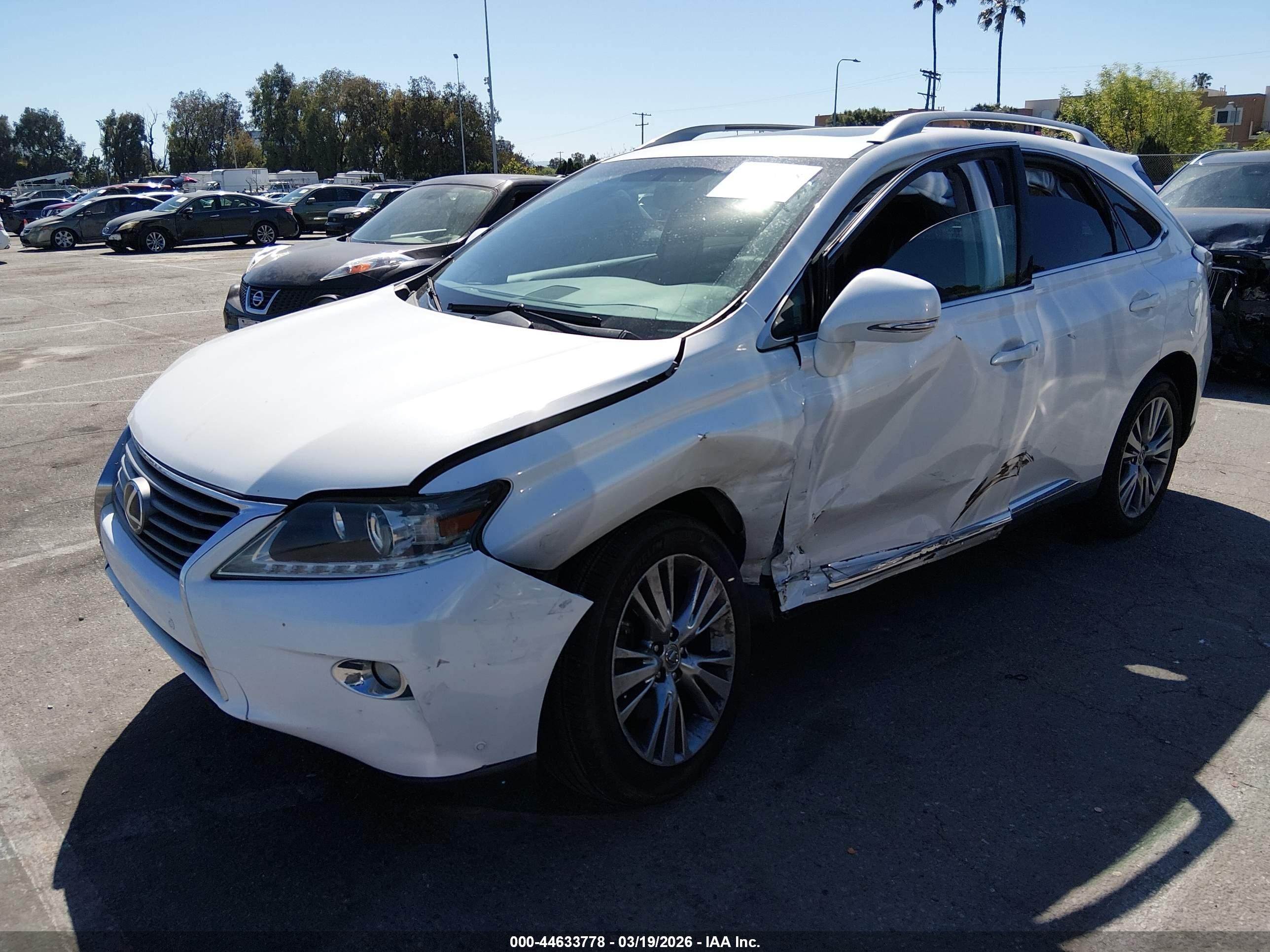 2013 Lexus Rx 350   White vin: 2T2ZK1BA4DC111722