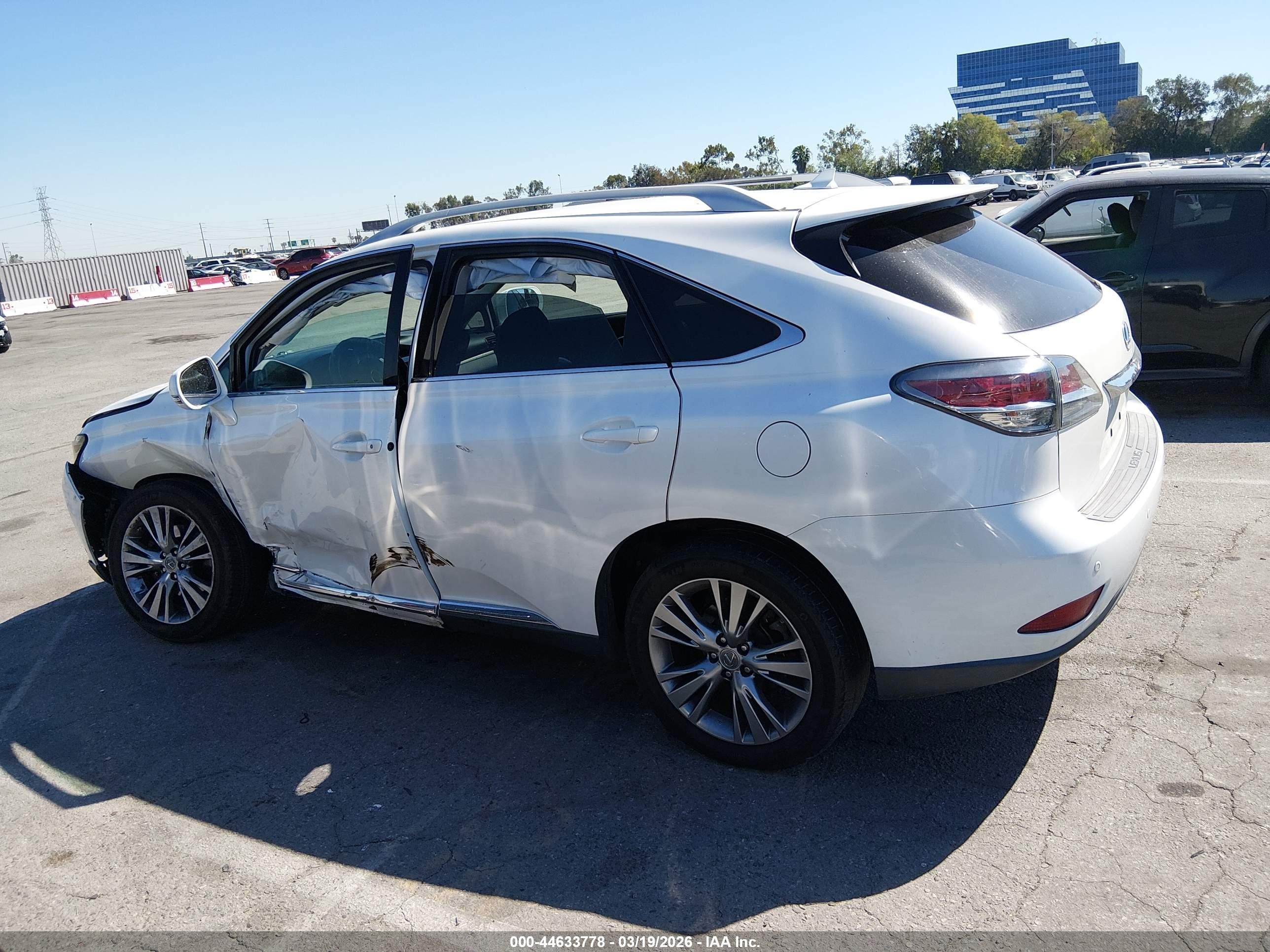 2013 Lexus Rx 350   White vin: 2T2ZK1BA4DC111722