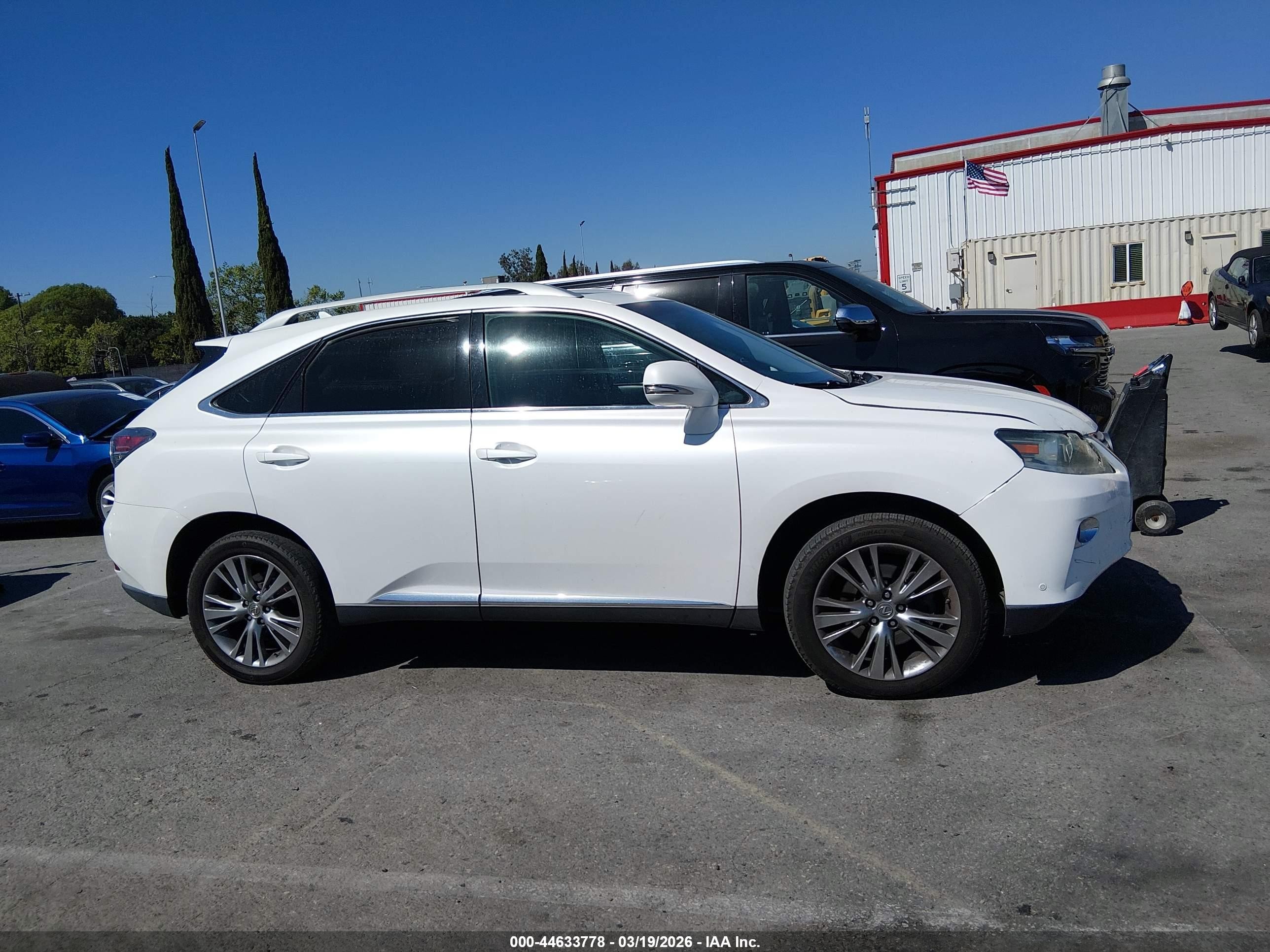 2013 Lexus Rx 350   White vin: 2T2ZK1BA4DC111722