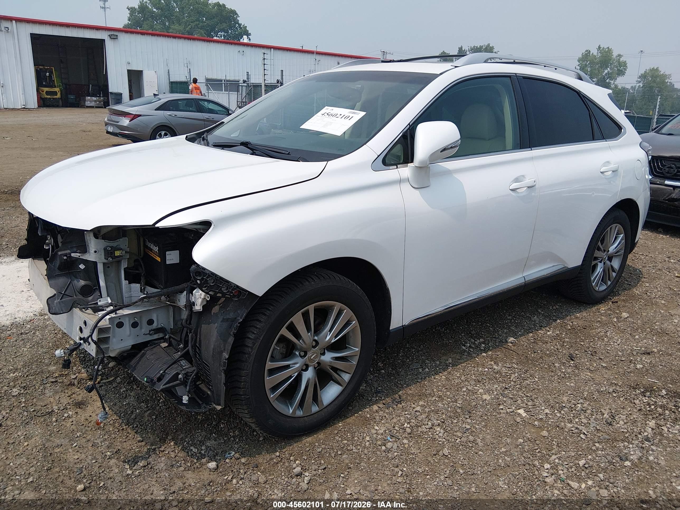 2013 Lexus Rx 350   White vin: 2T2ZK1BA4DC124907