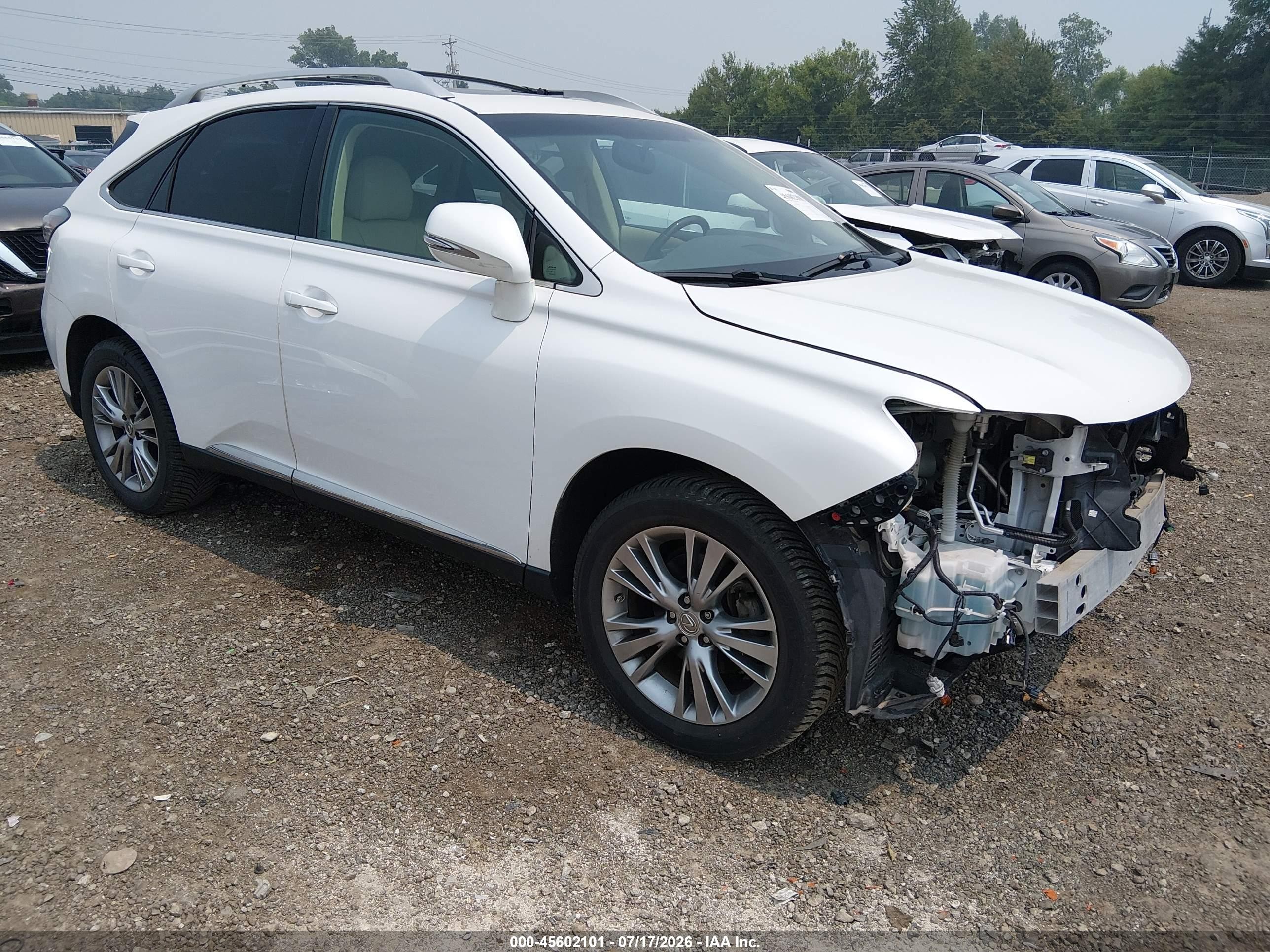 2013 Lexus Rx 350   White vin: 2T2ZK1BA4DC124907
