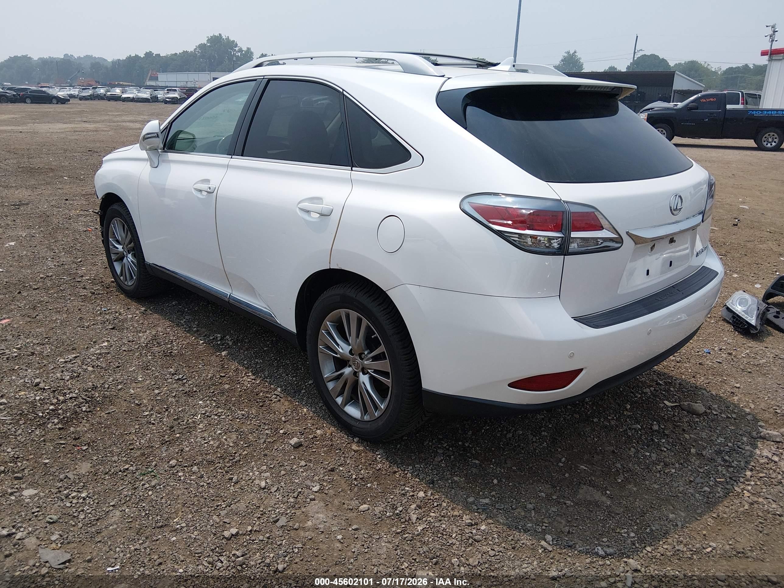 2013 Lexus Rx 350   White vin: 2T2ZK1BA4DC124907