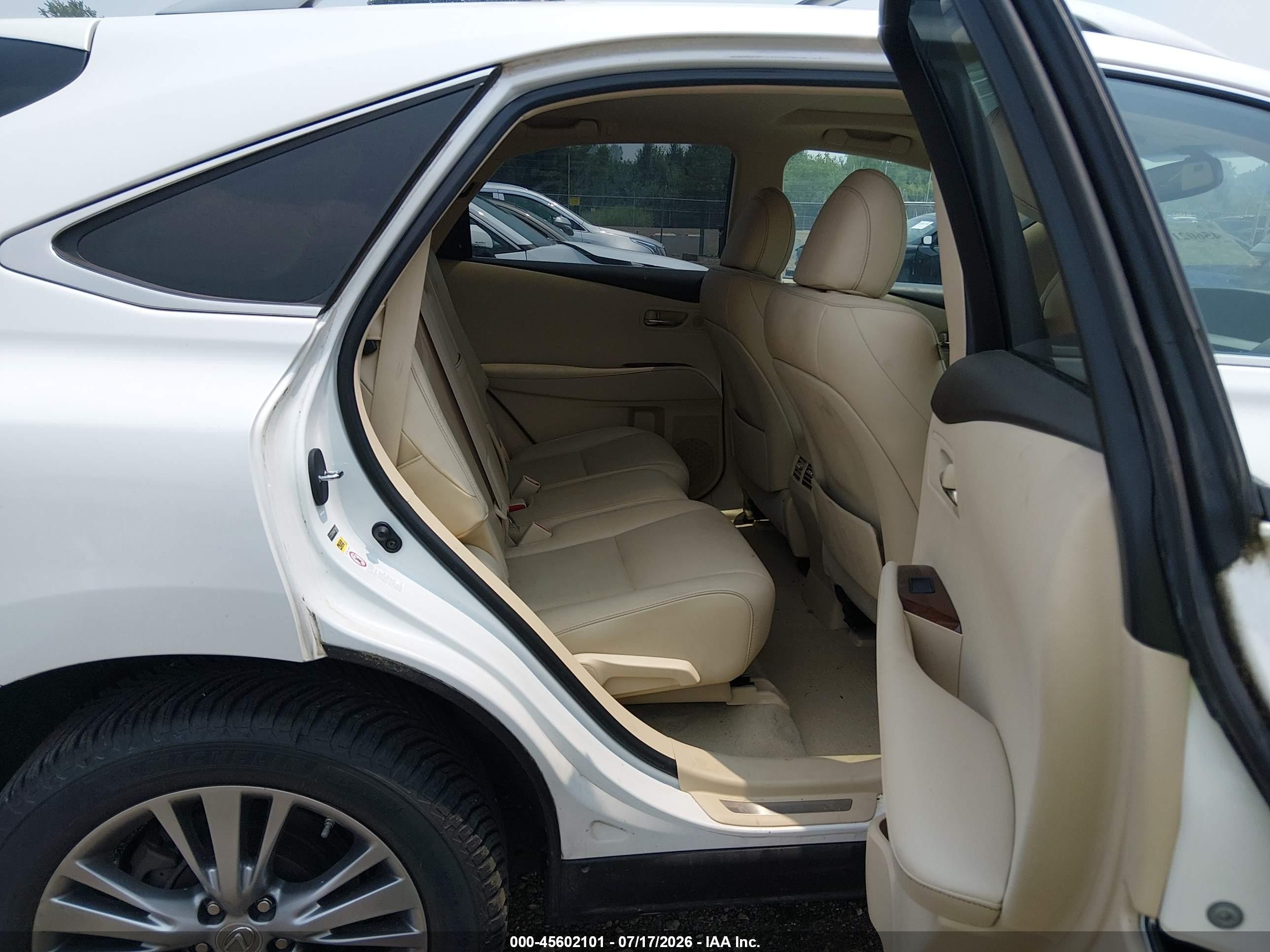 2013 Lexus Rx 350   White vin: 2T2ZK1BA4DC124907
