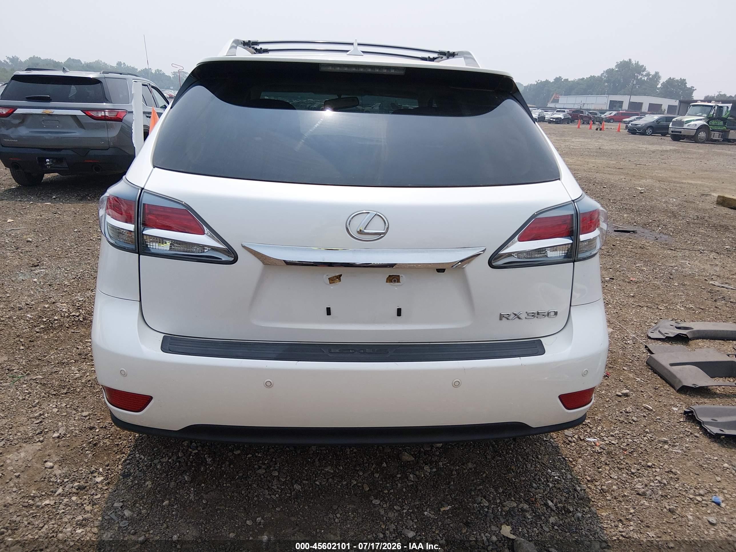 2013 Lexus Rx 350   White vin: 2T2ZK1BA4DC124907