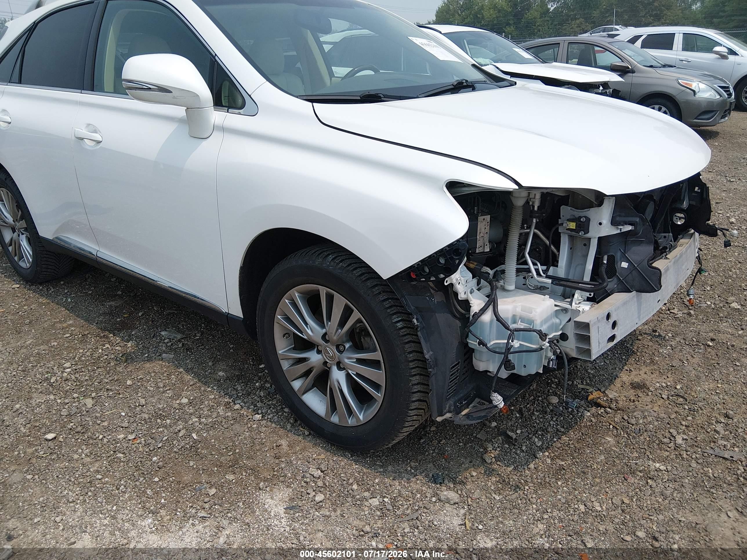 2013 Lexus Rx 350   White vin: 2T2ZK1BA4DC124907