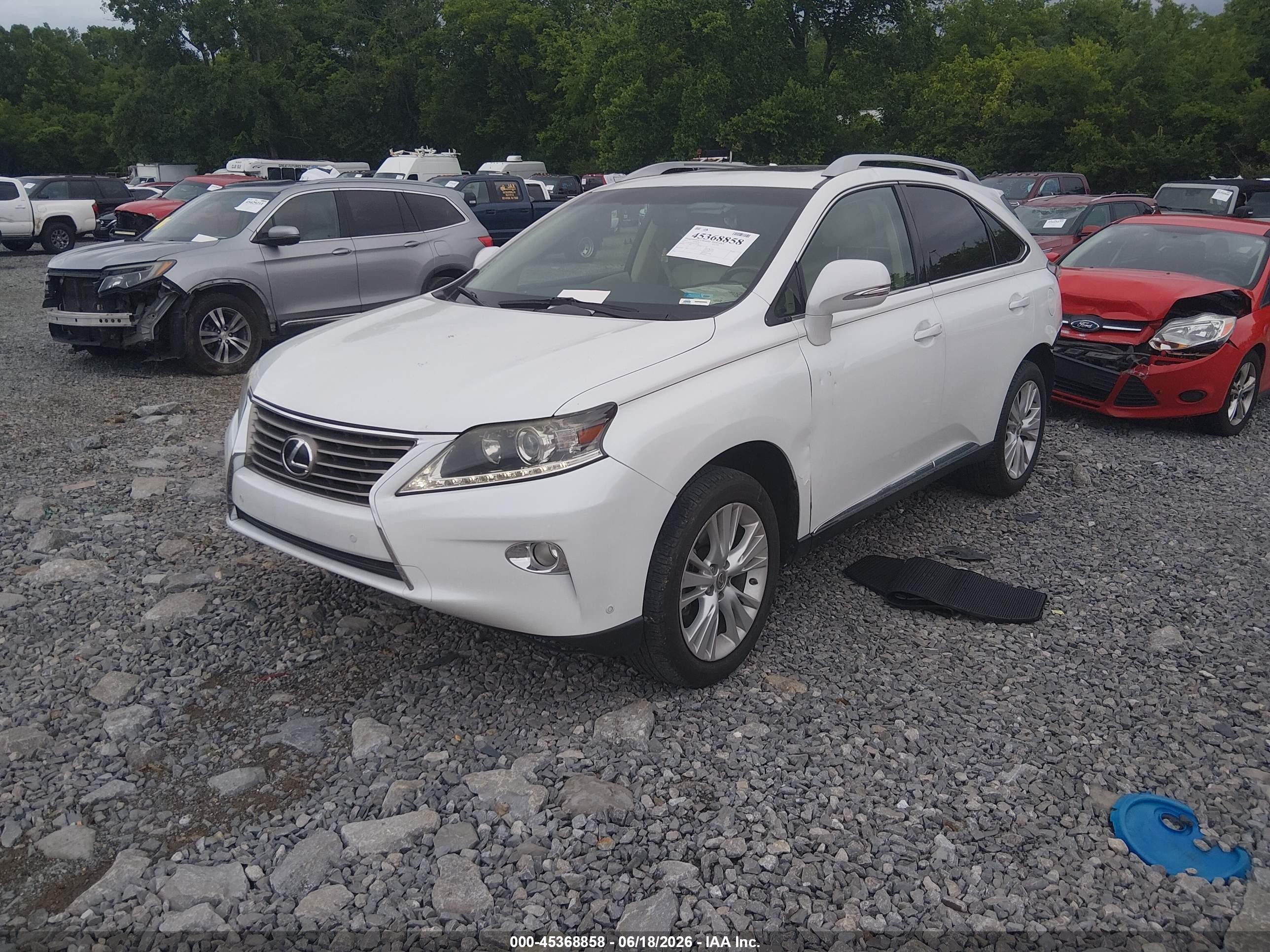 2013 Lexus Rx 350   White vin: 2T2ZK1BA4DC131260