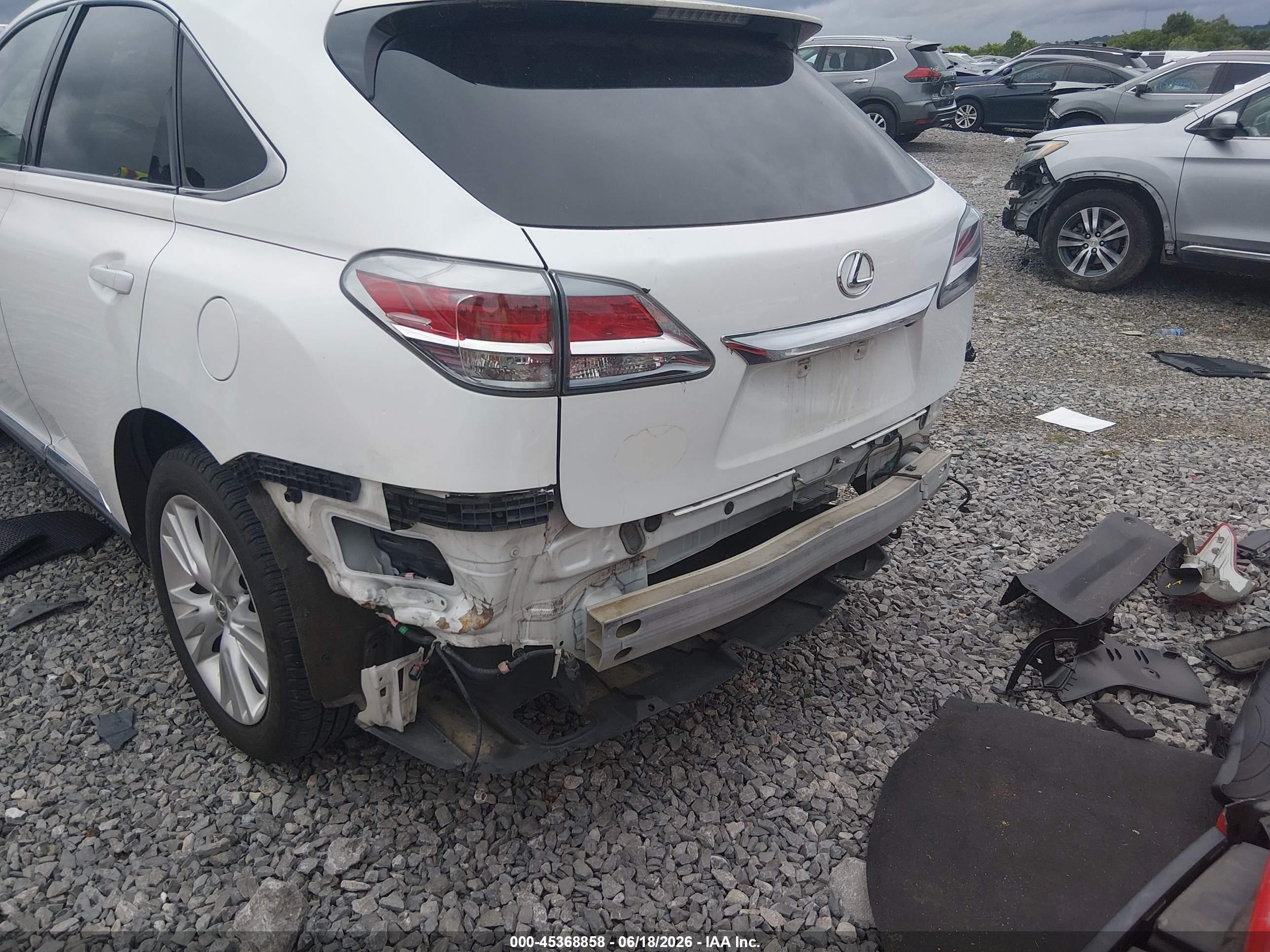 2013 Lexus Rx 350   White vin: 2T2ZK1BA4DC131260