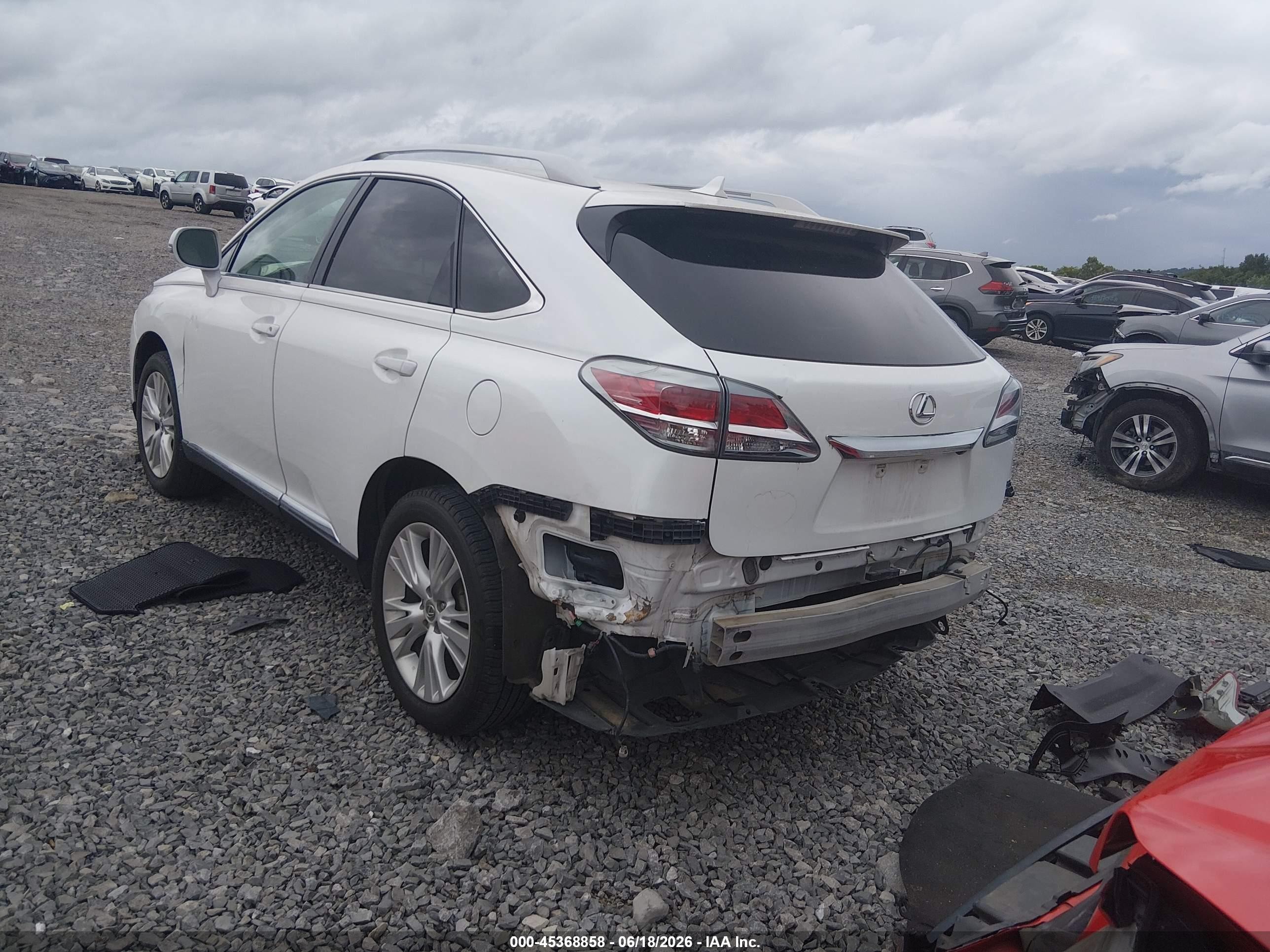 2013 Lexus Rx 350   White vin: 2T2ZK1BA4DC131260