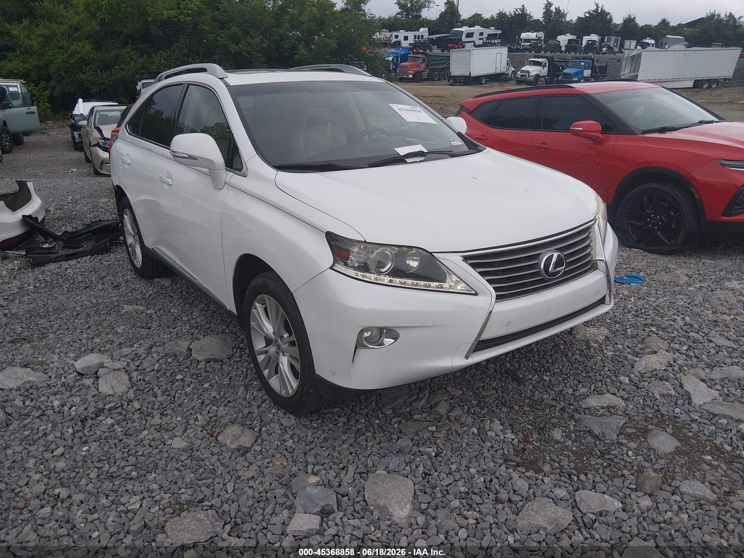 2013 Lexus Rx 350   White vin: 2T2ZK1BA4DC131260