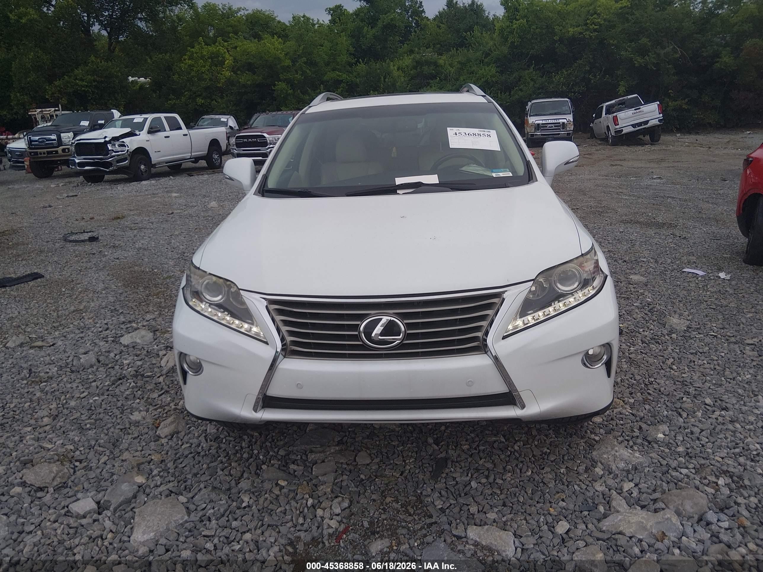 2013 Lexus Rx 350   White vin: 2T2ZK1BA4DC131260