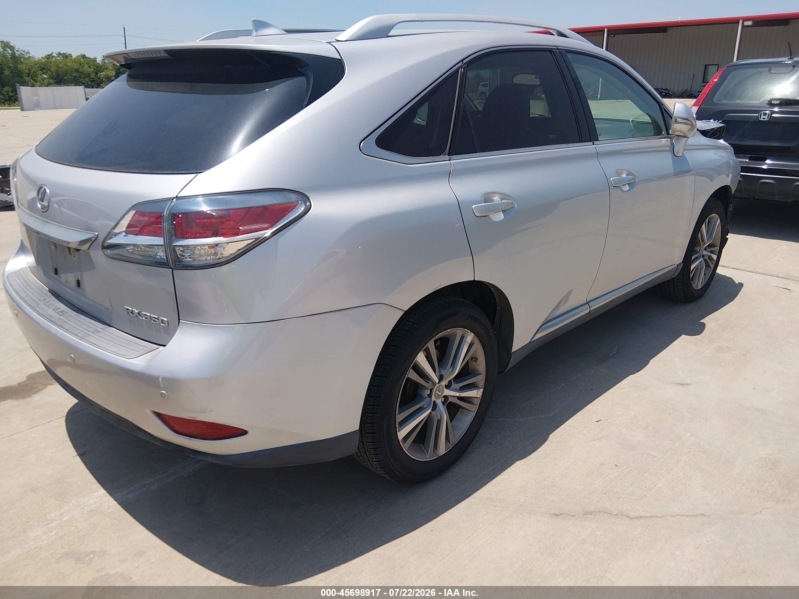 2015 Lexus Rx 350   Silver vin: 2T2ZK1BA4FC178243