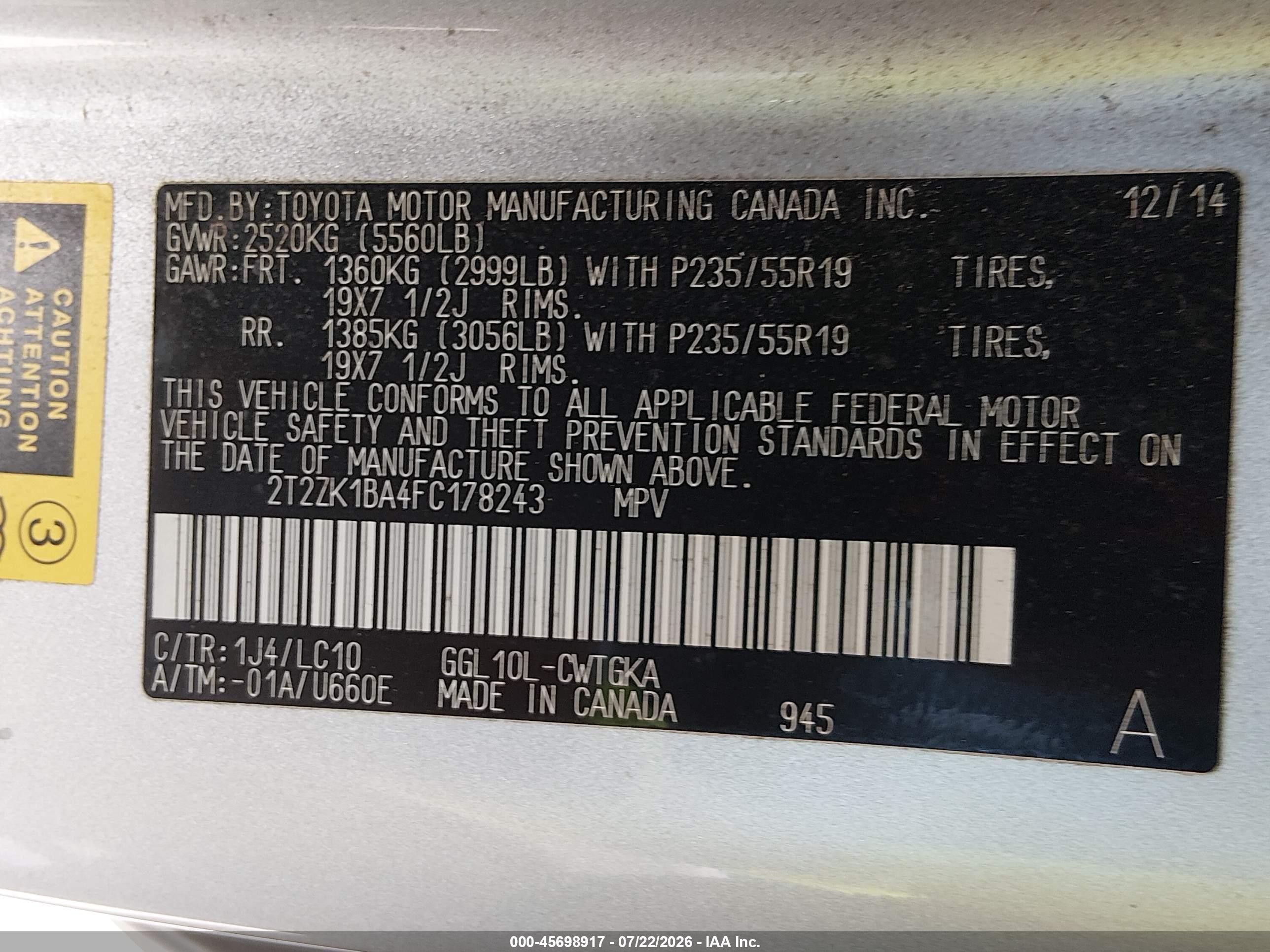 2015 Lexus Rx 350   Silver vin: 2T2ZK1BA4FC178243