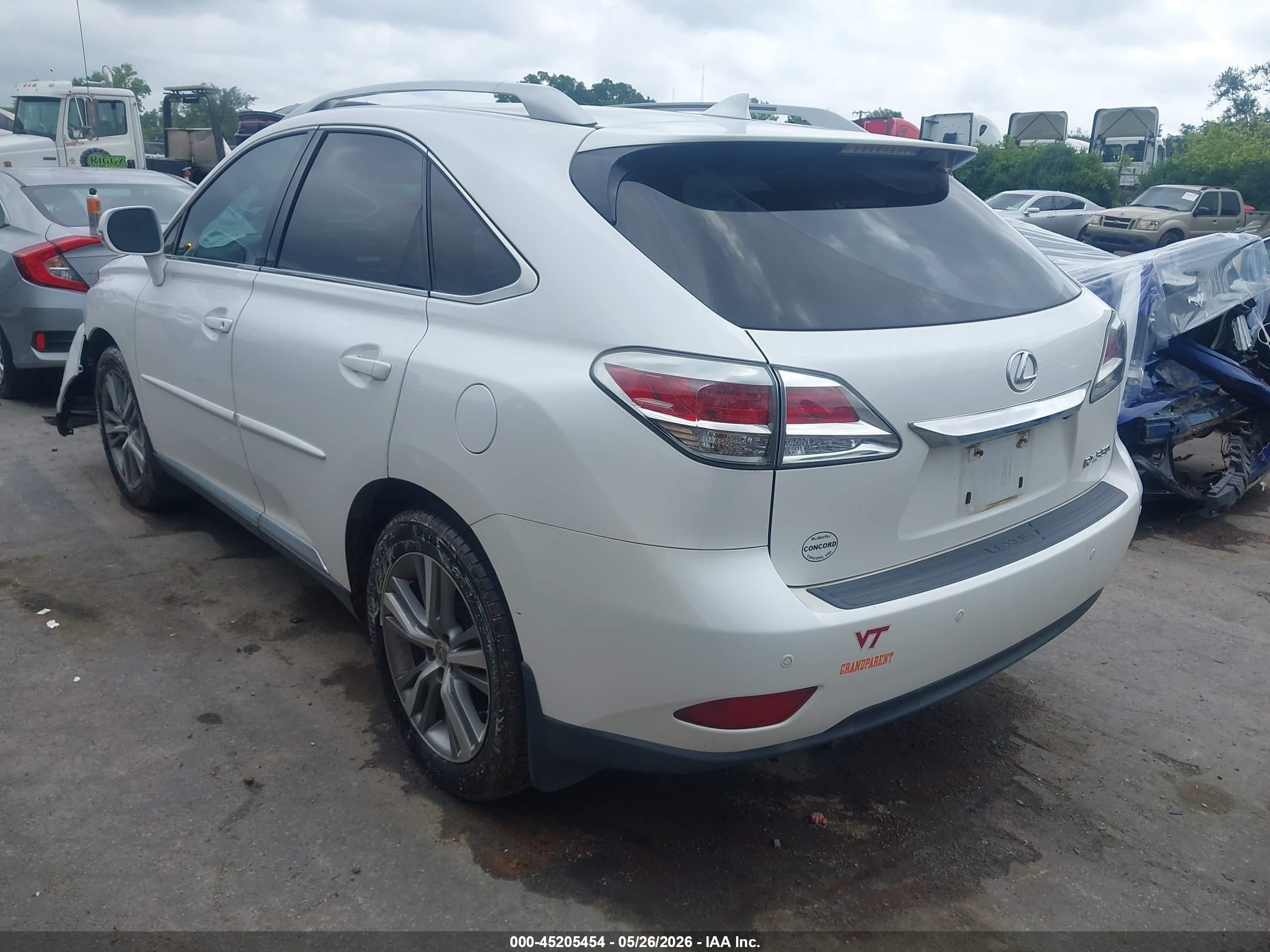 2015 Lexus Rx 350 White vin: 2T2ZK1BA4FC179635