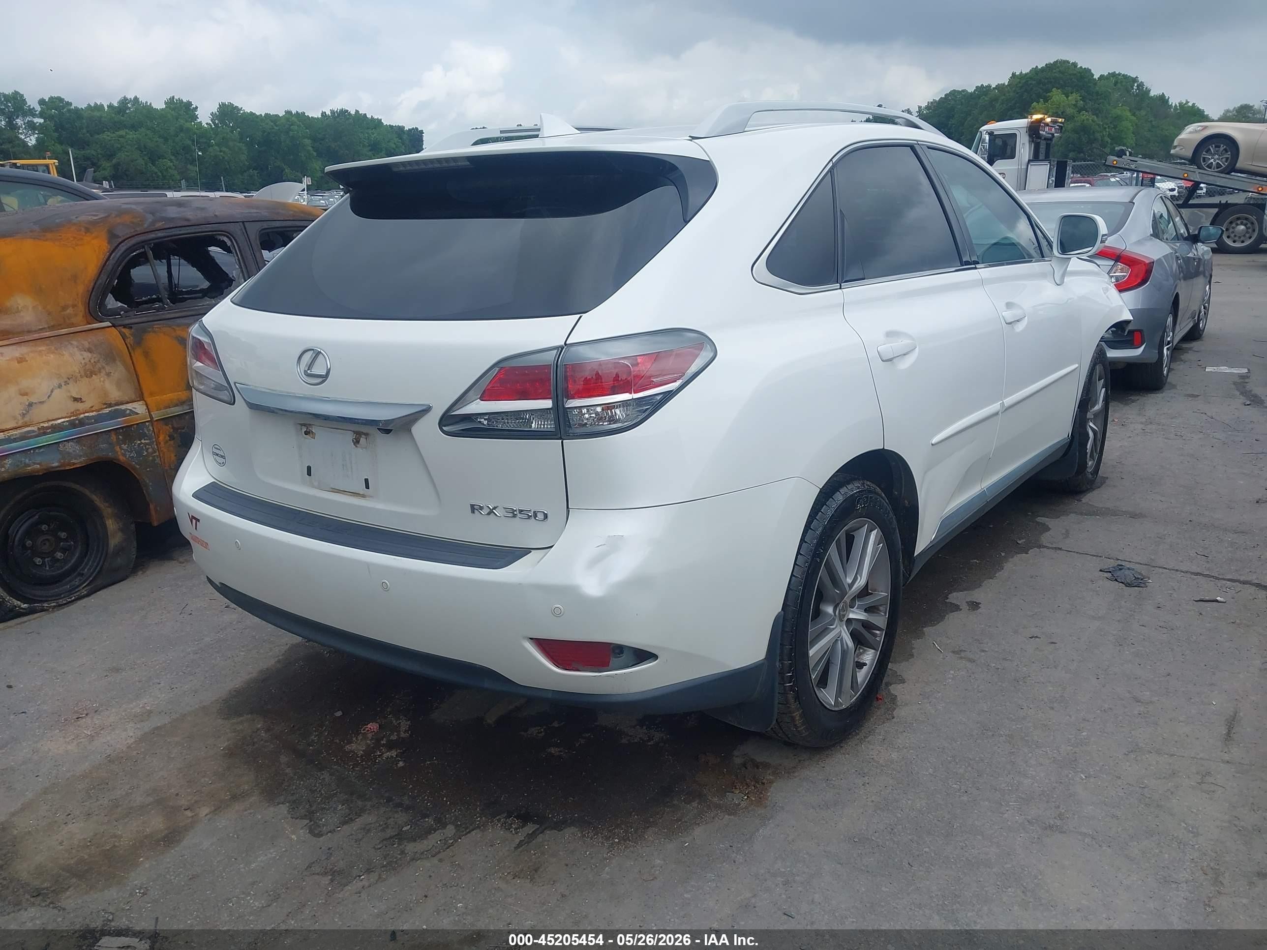 2015 Lexus Rx 350 White vin: 2T2ZK1BA4FC179635