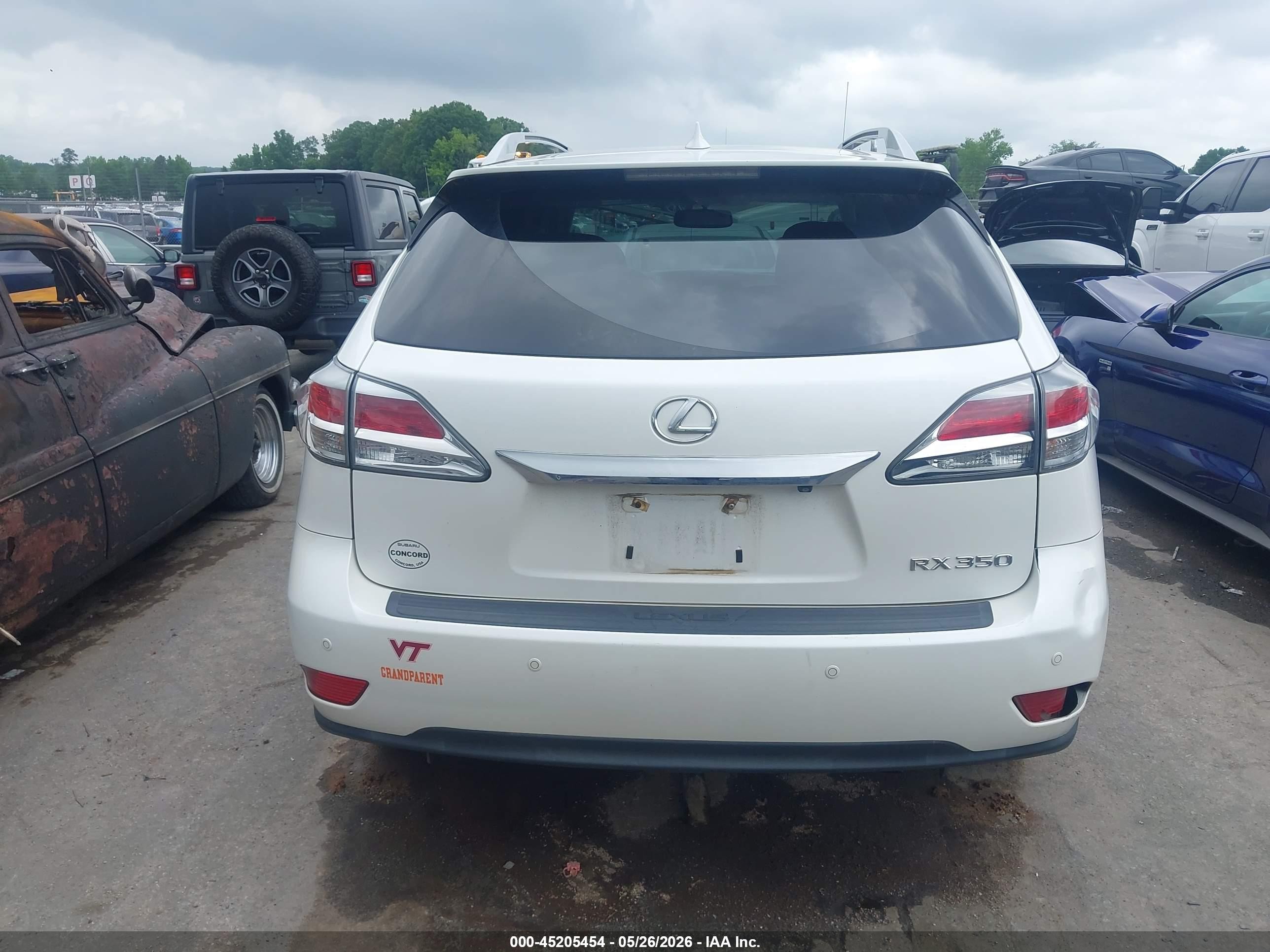 2015 Lexus Rx 350 White vin: 2T2ZK1BA4FC179635