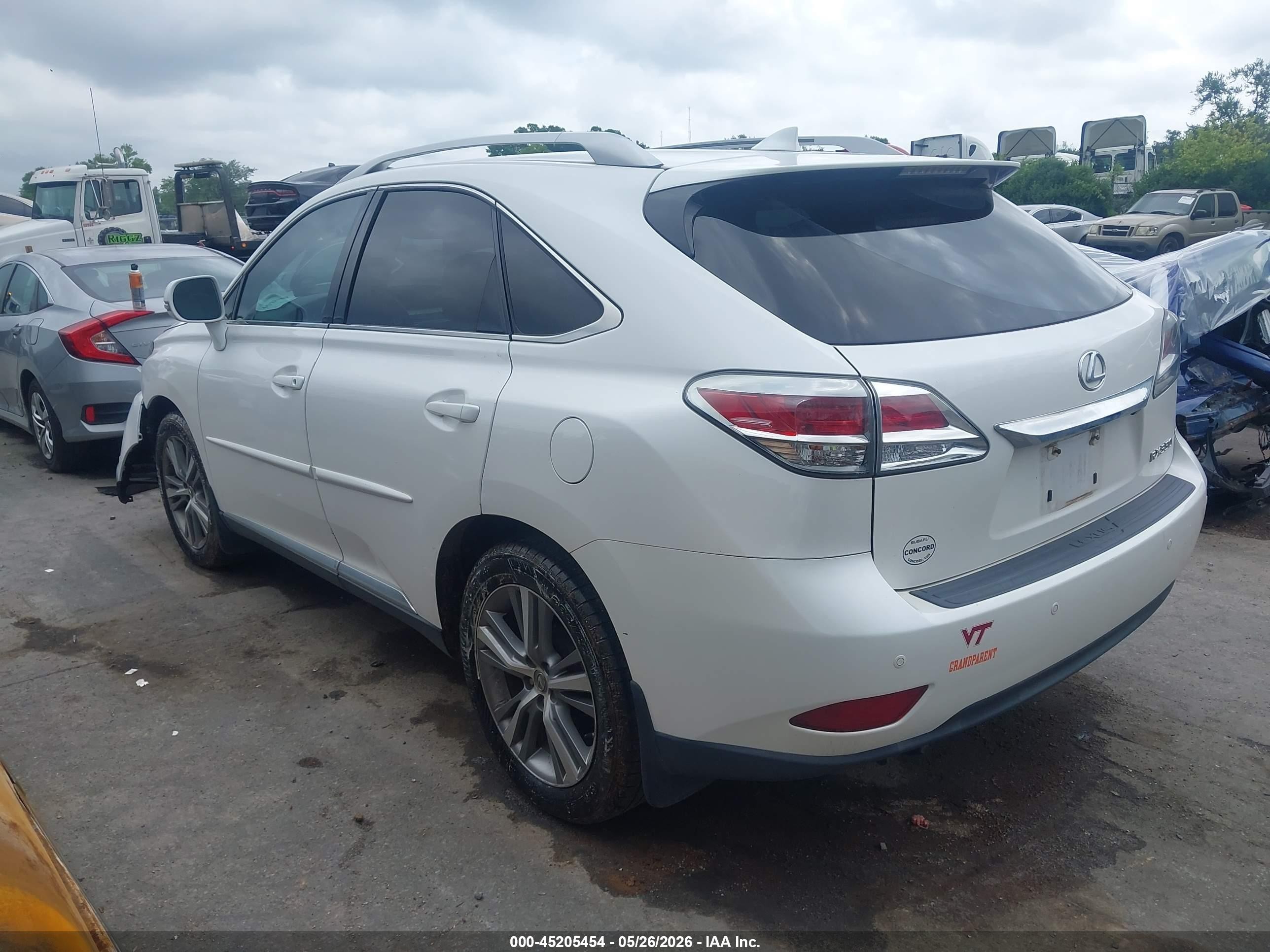 2015 Lexus Rx 350 White vin: 2T2ZK1BA4FC179635