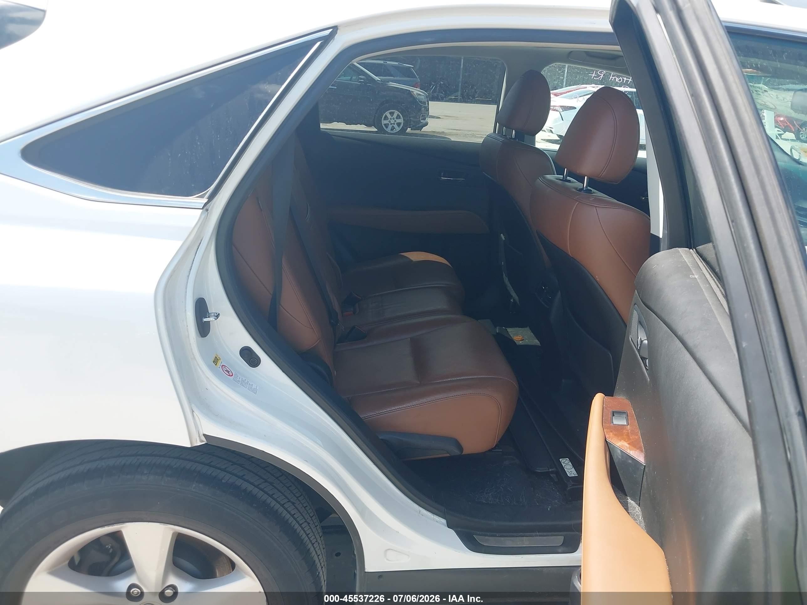 2015 Lexus Rx 350   White vin: 2T2ZK1BA4FC186648