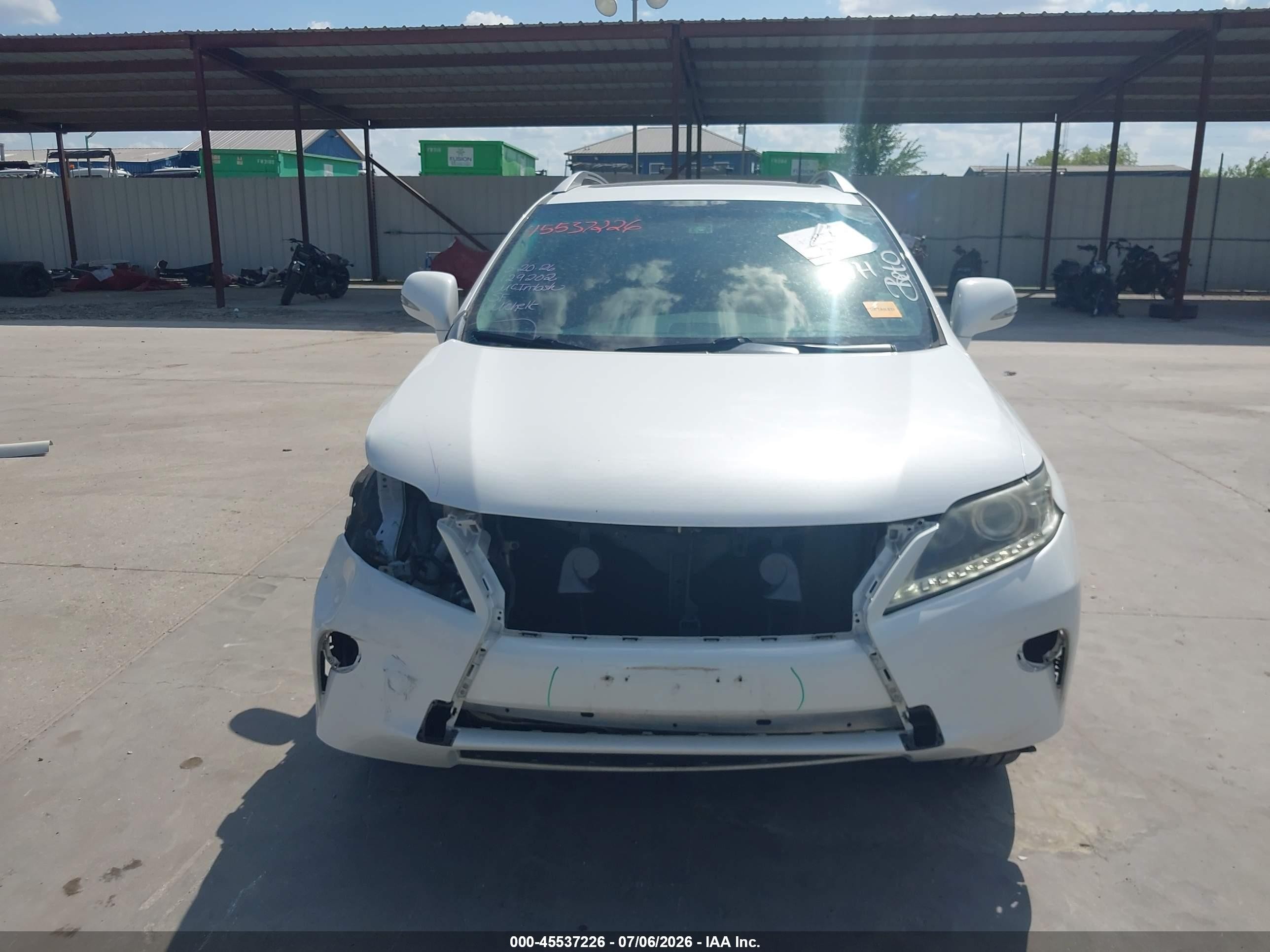 2015 Lexus Rx 350   White vin: 2T2ZK1BA4FC186648