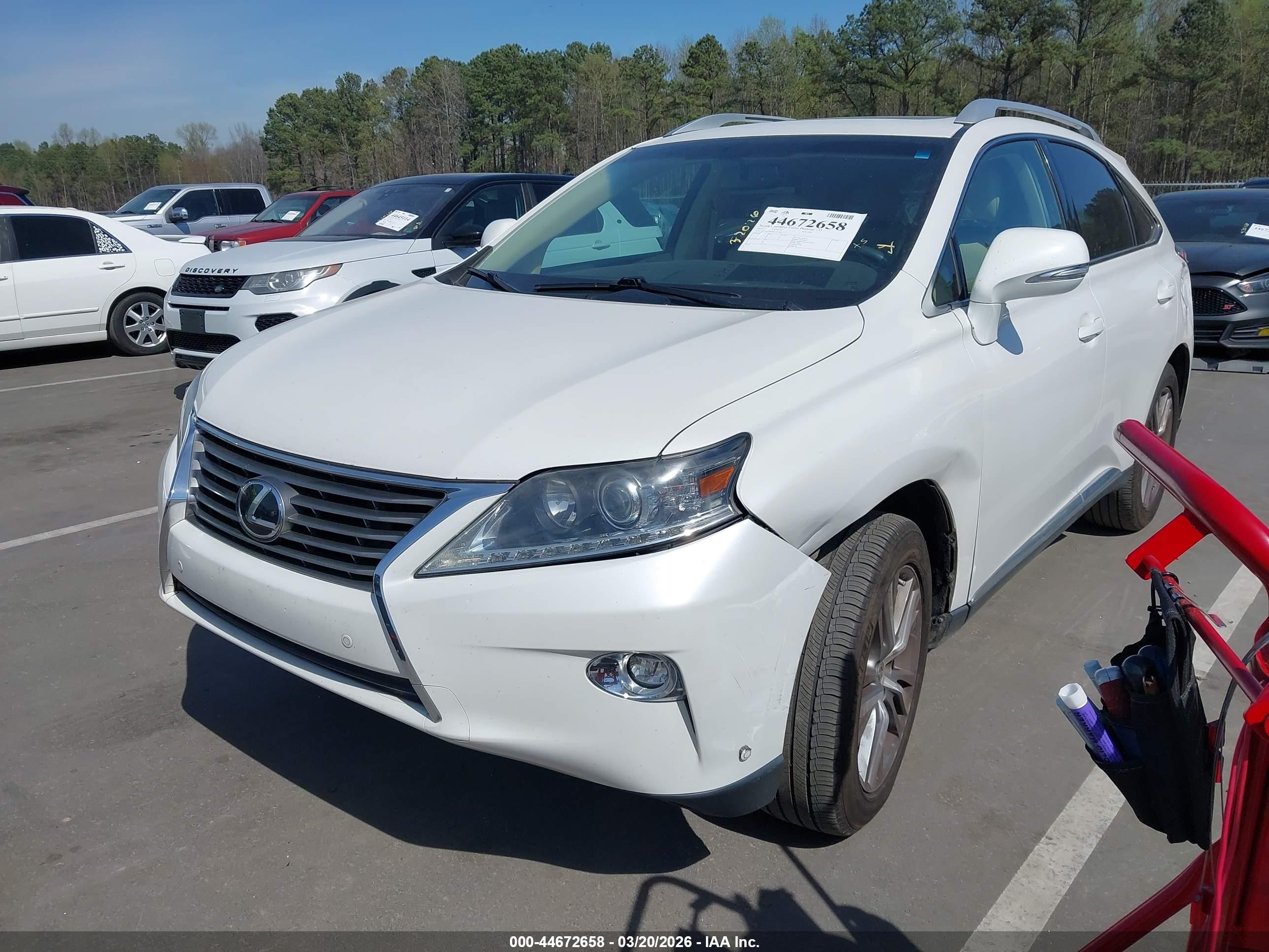 2015 Lexus Rx 350   White vin: 2T2ZK1BA4FC191283