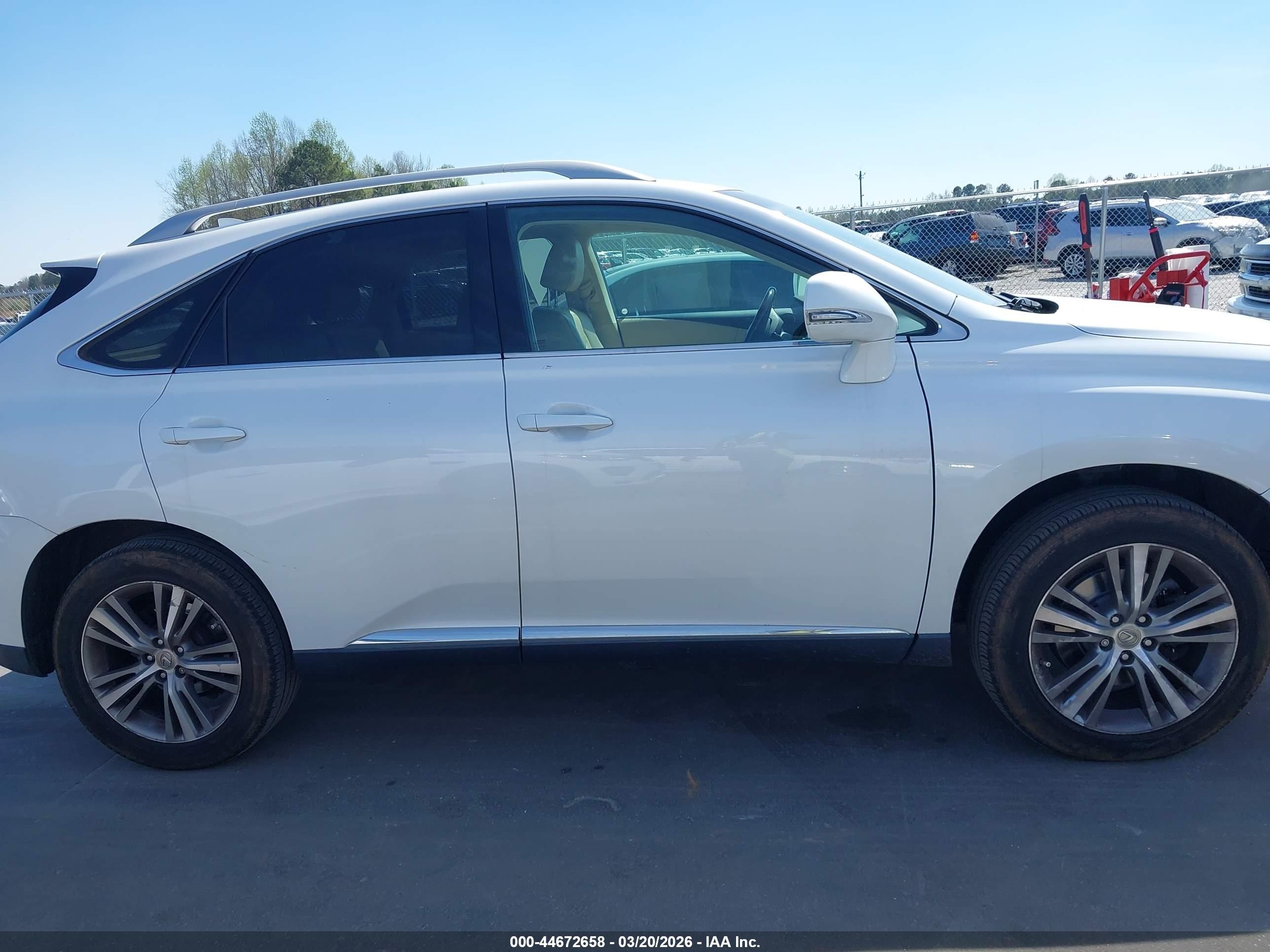 2015 Lexus Rx 350   White vin: 2T2ZK1BA4FC191283