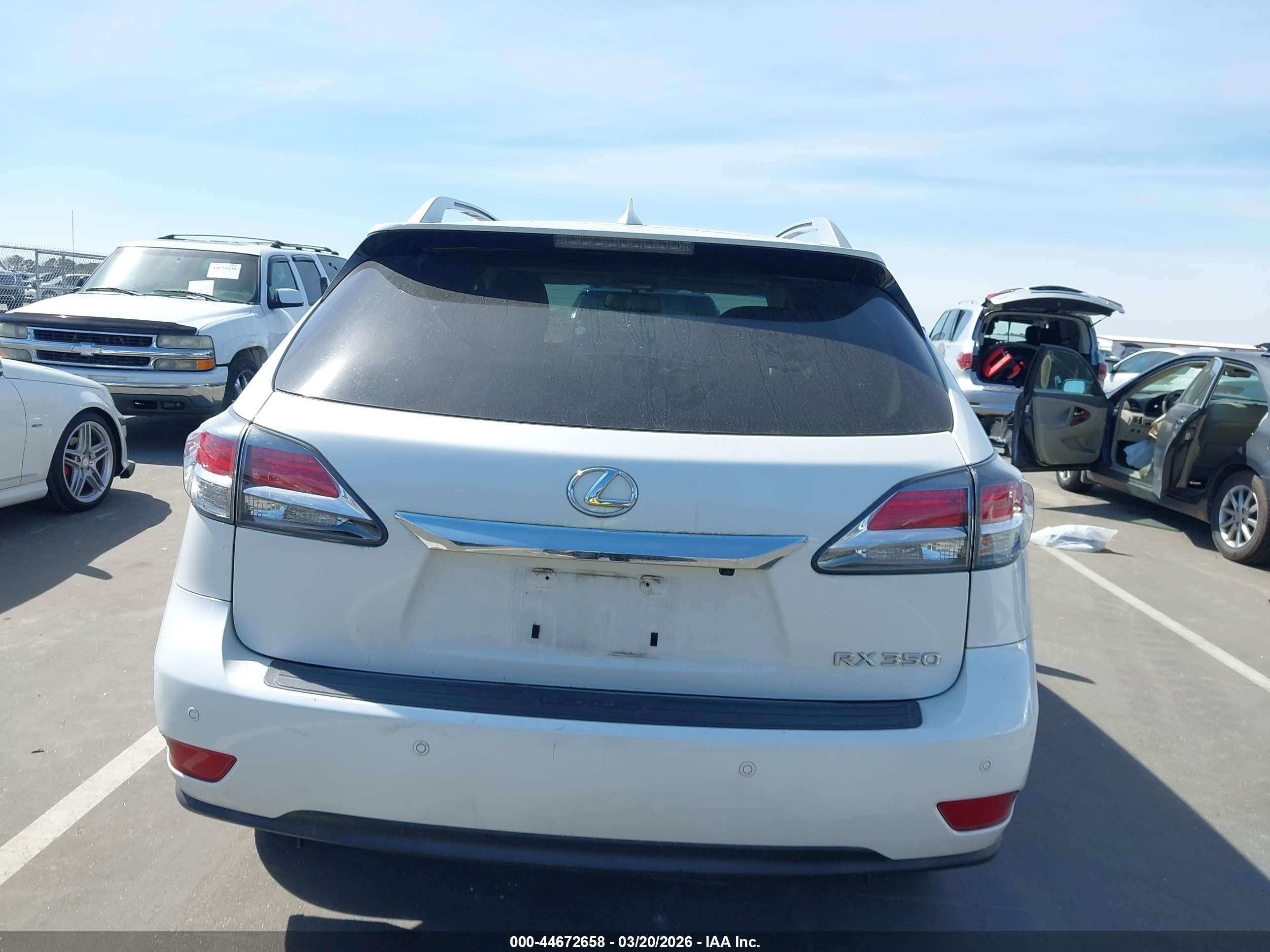 2015 Lexus Rx 350   White vin: 2T2ZK1BA4FC191283