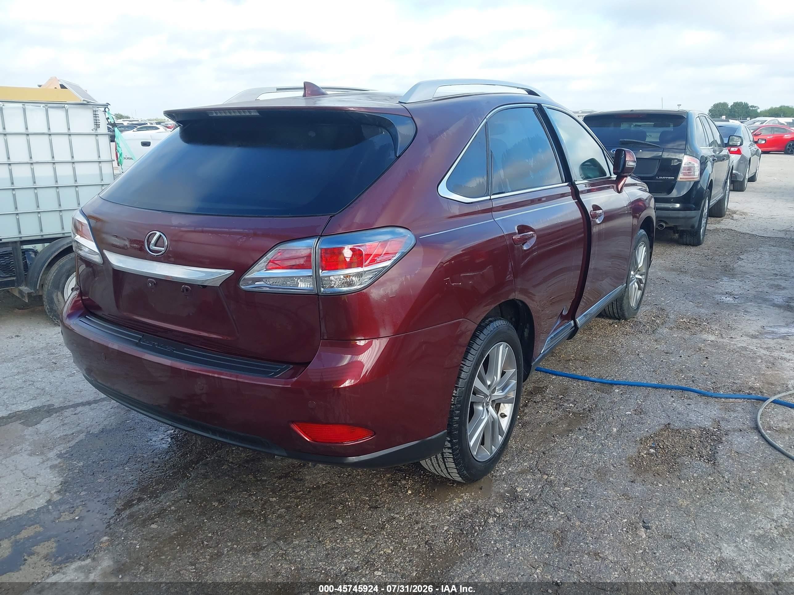 2015 Lexus Rx 350   Burgundy vin: 2T2ZK1BA4FC193020