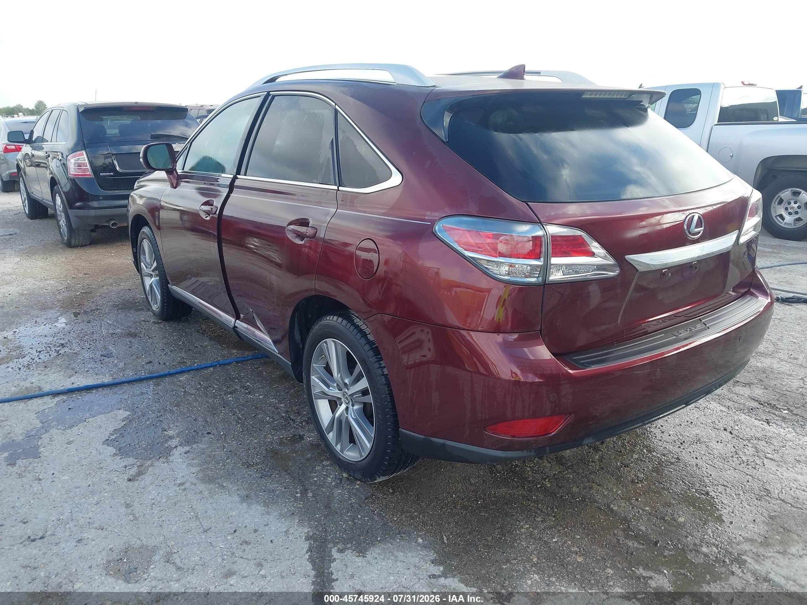 2015 Lexus Rx 350   Burgundy vin: 2T2ZK1BA4FC193020