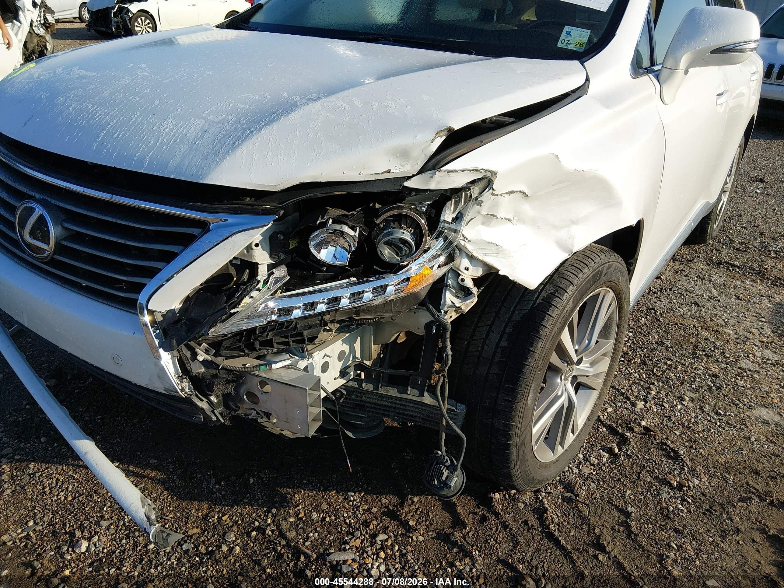 2015 Lexus Rx 350   White vin: 2T2ZK1BA4FC193339