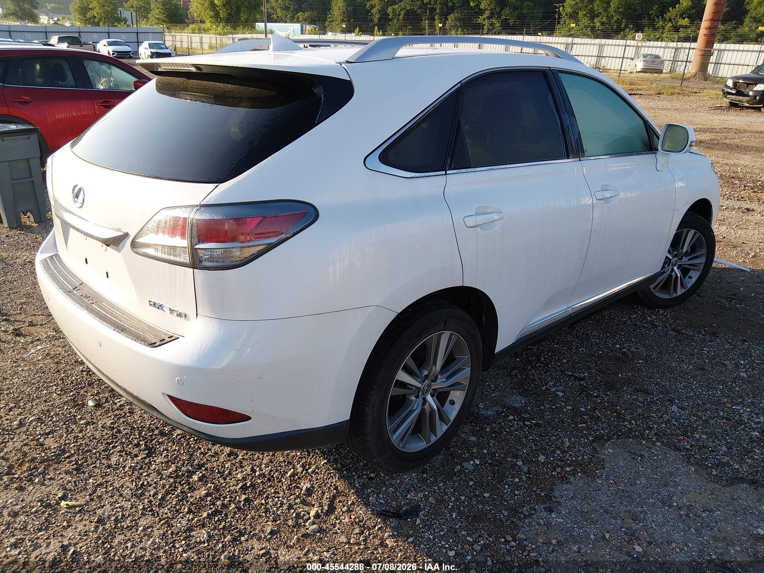 2015 Lexus Rx 350   White vin: 2T2ZK1BA4FC193339