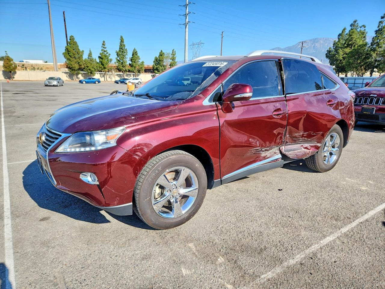 2015 Lexus Rx 350 Burgundy vin: 2T2ZK1BA4FC195690