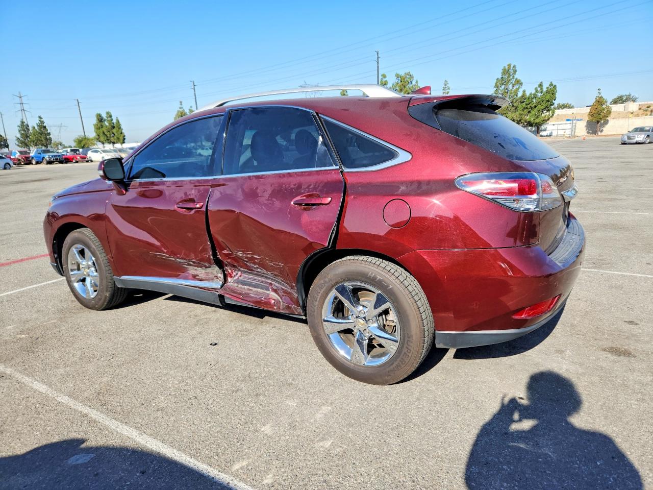 2015 Lexus Rx 350 Burgundy vin: 2T2ZK1BA4FC195690