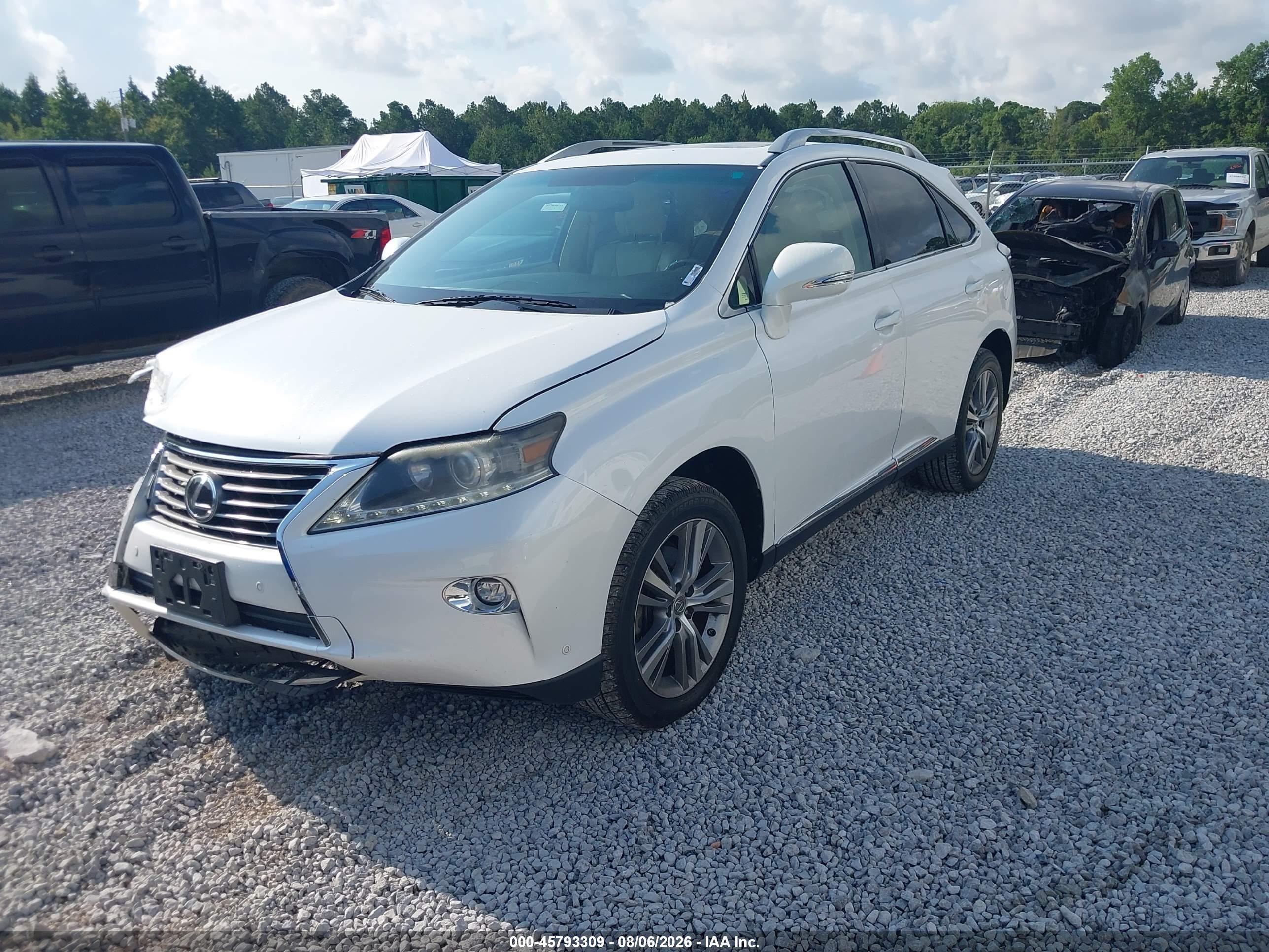2015 Lexus Rx 350   White vin: 2T2ZK1BA4FC197942