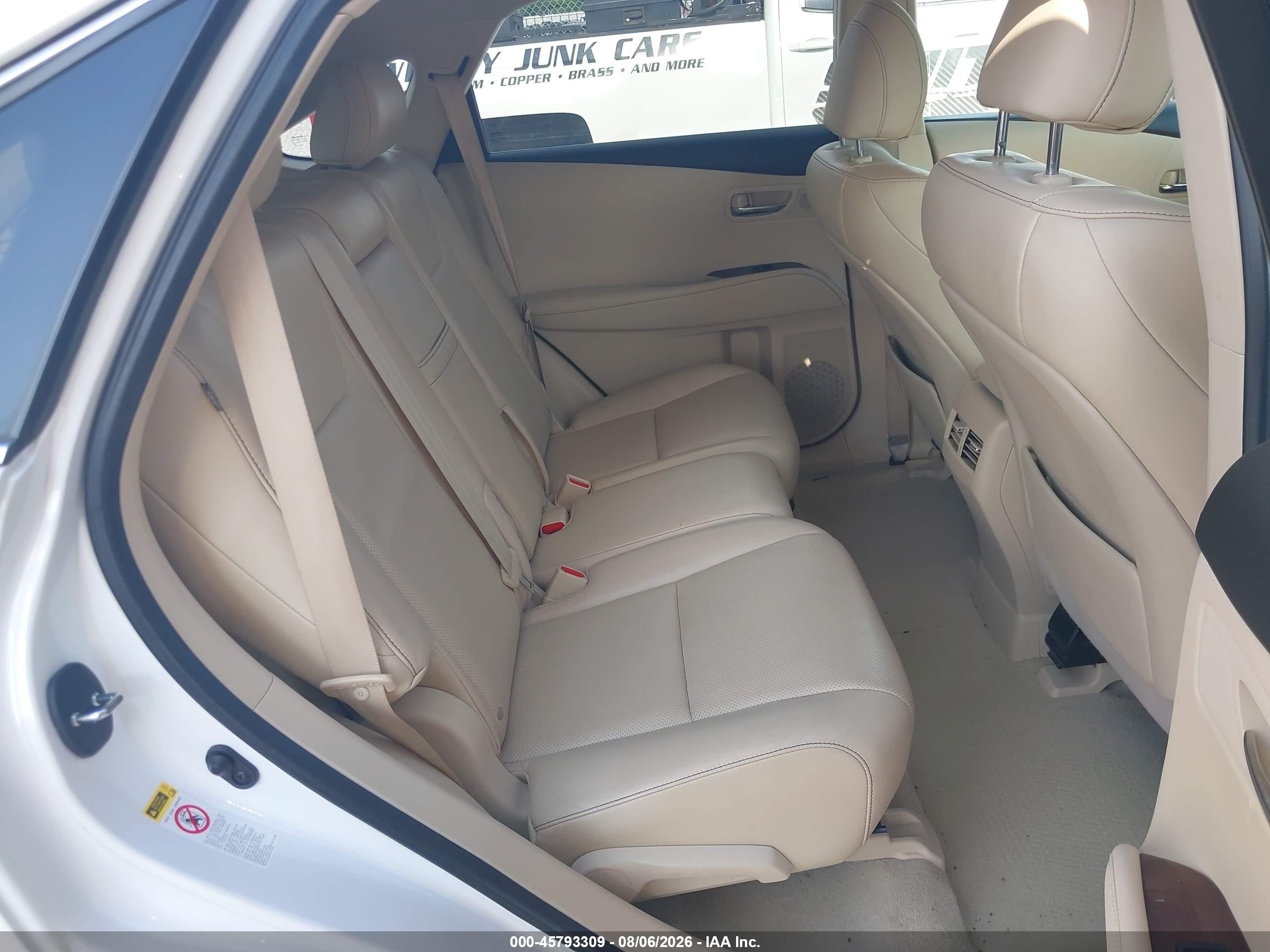 2015 Lexus Rx 350   White vin: 2T2ZK1BA4FC197942