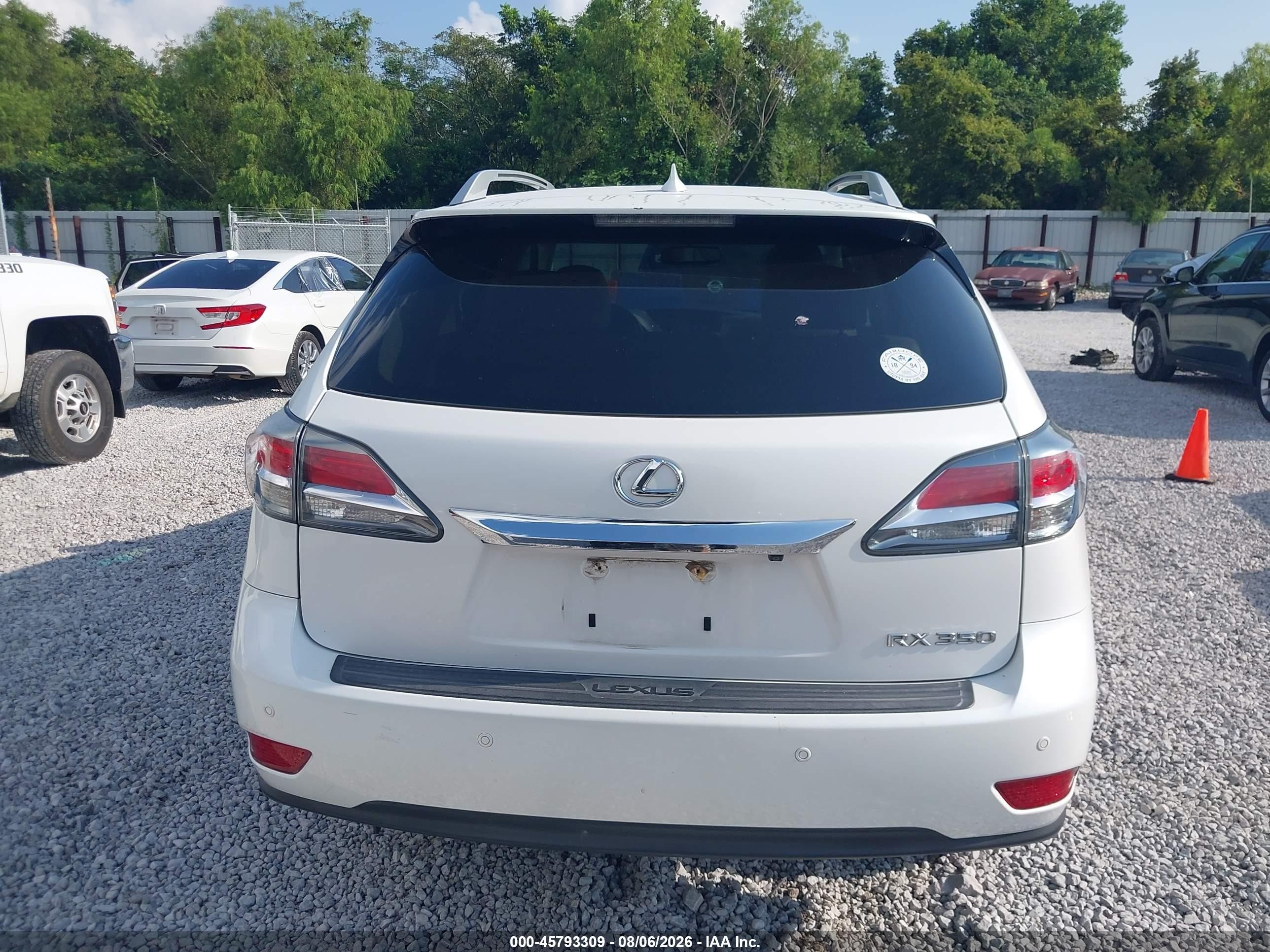 2015 Lexus Rx 350   White vin: 2T2ZK1BA4FC197942
