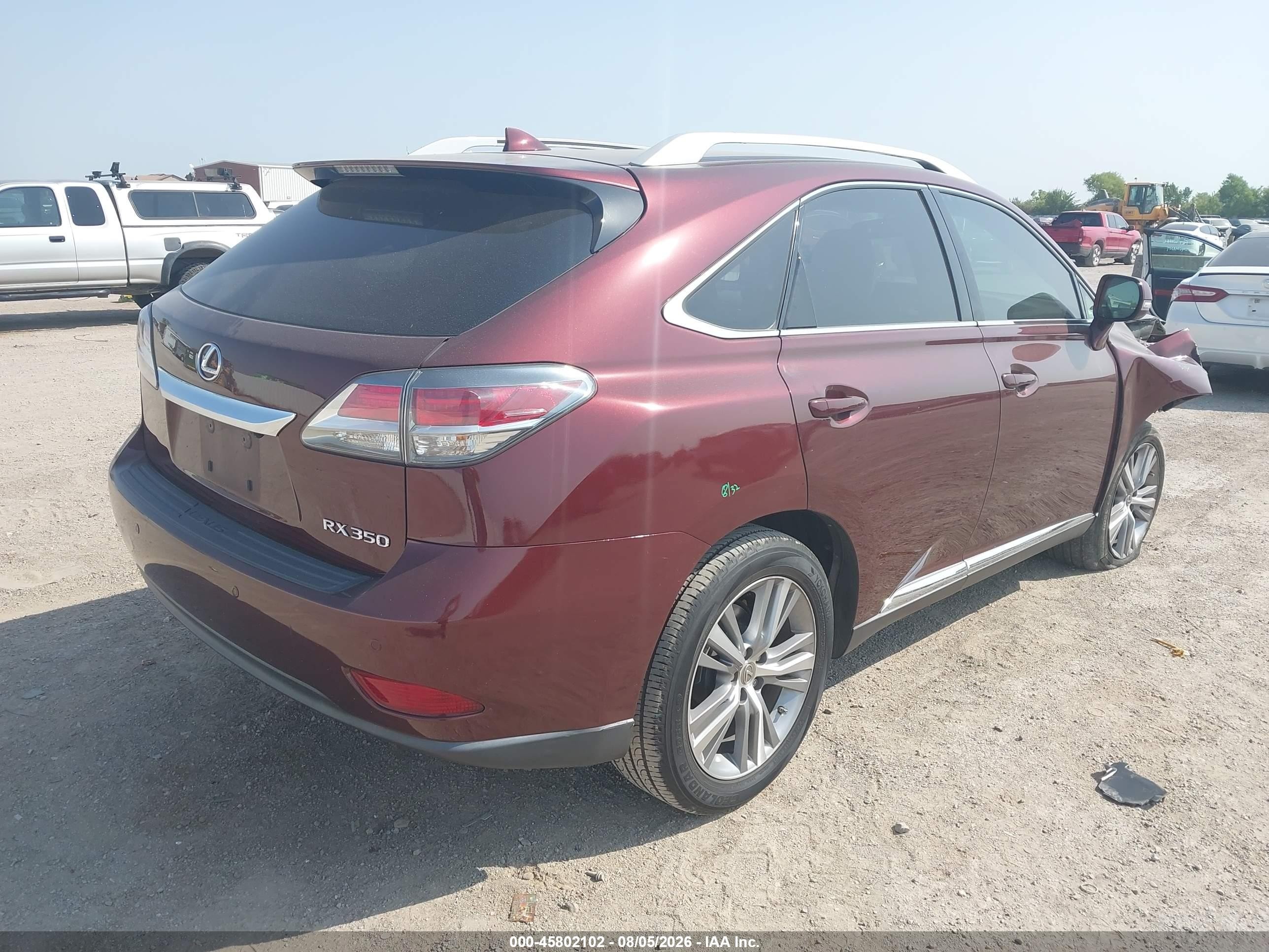 2015 Lexus Rx 350   Burgundy vin: 2T2ZK1BA4FC199836