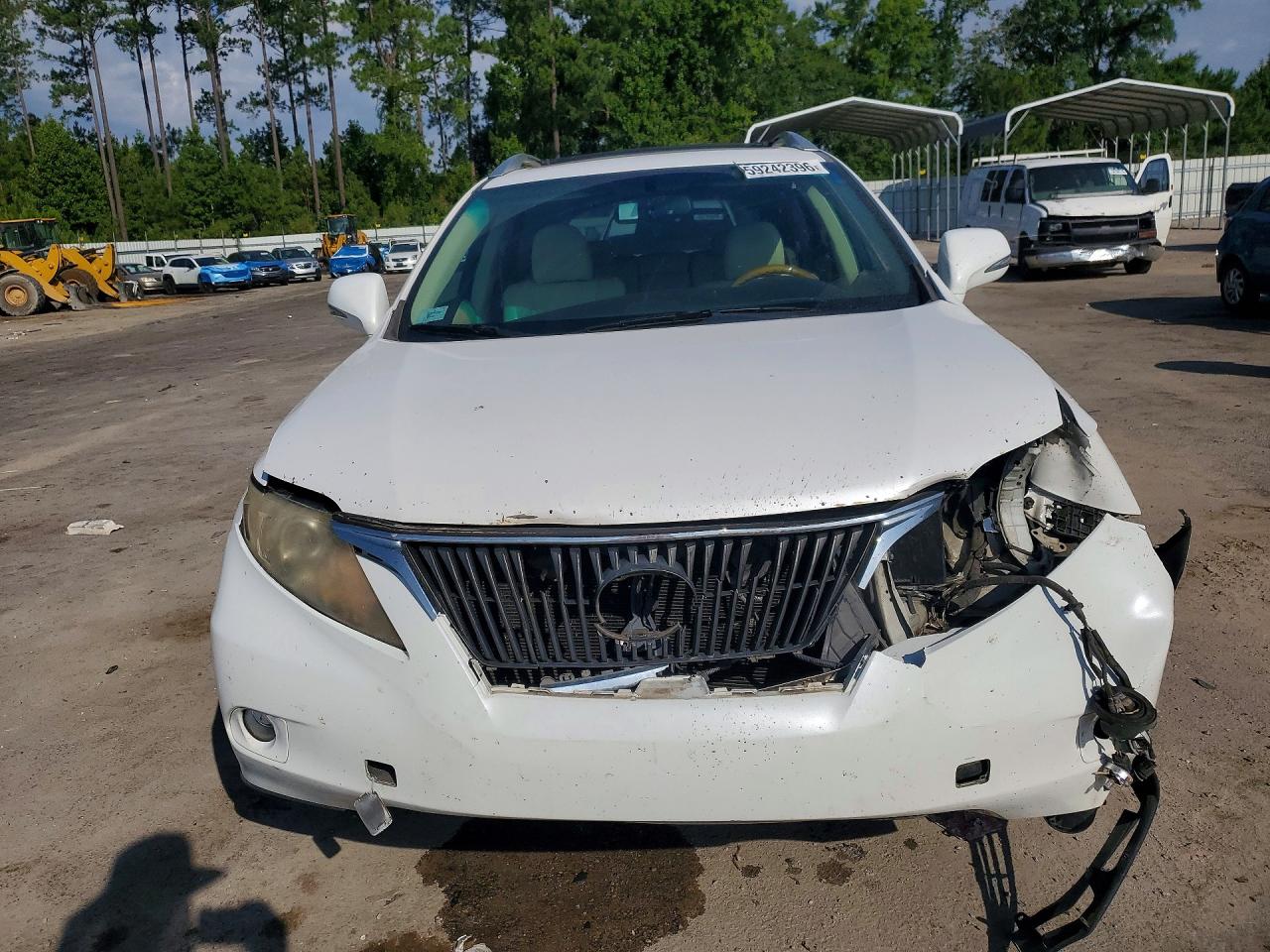 2010 Lexus Rx 350 White vin: 2T2ZK1BA5AC003122
