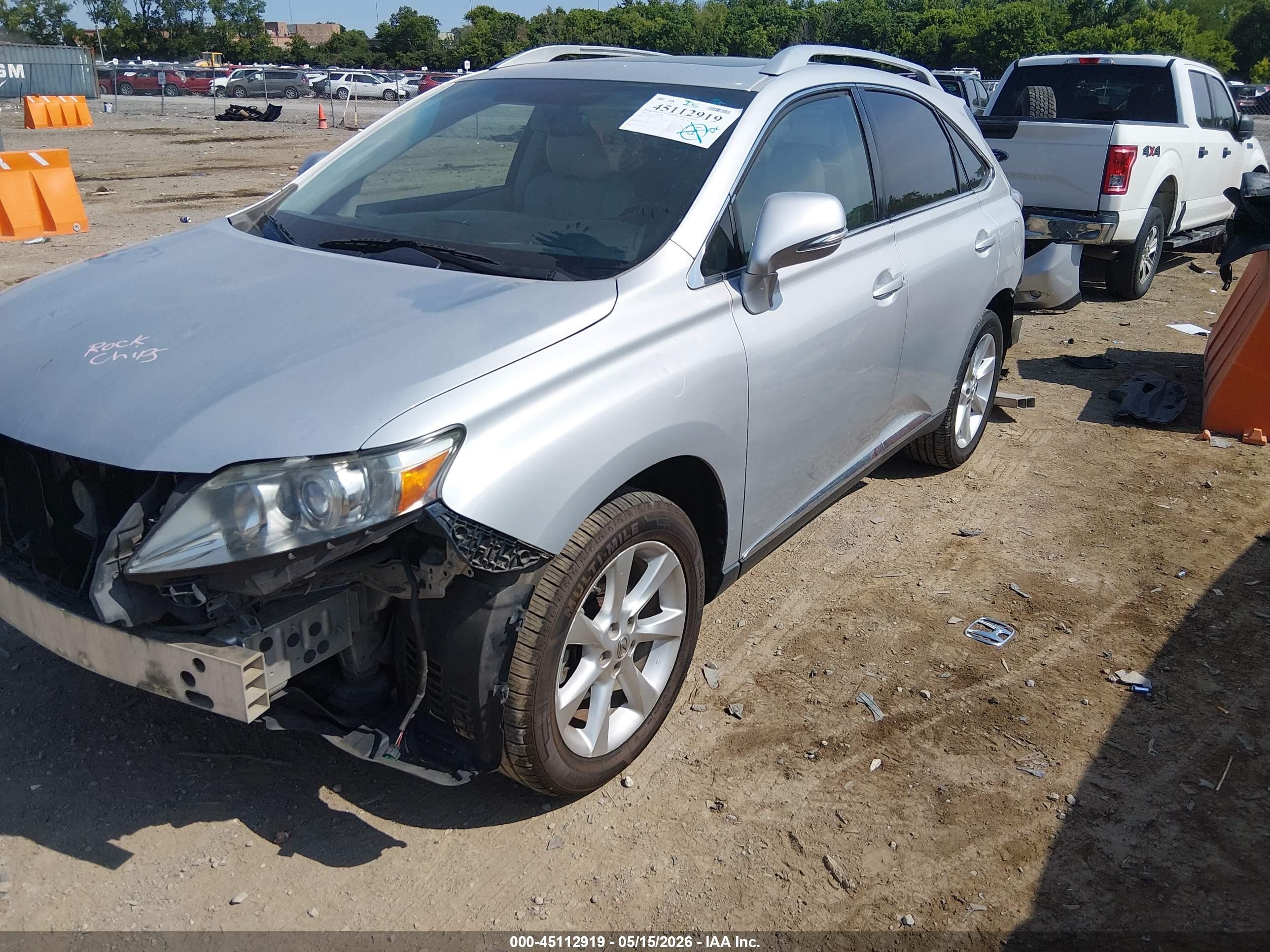 2010 Lexus Rx 350   Silver vin: 2T2ZK1BA5AC011561