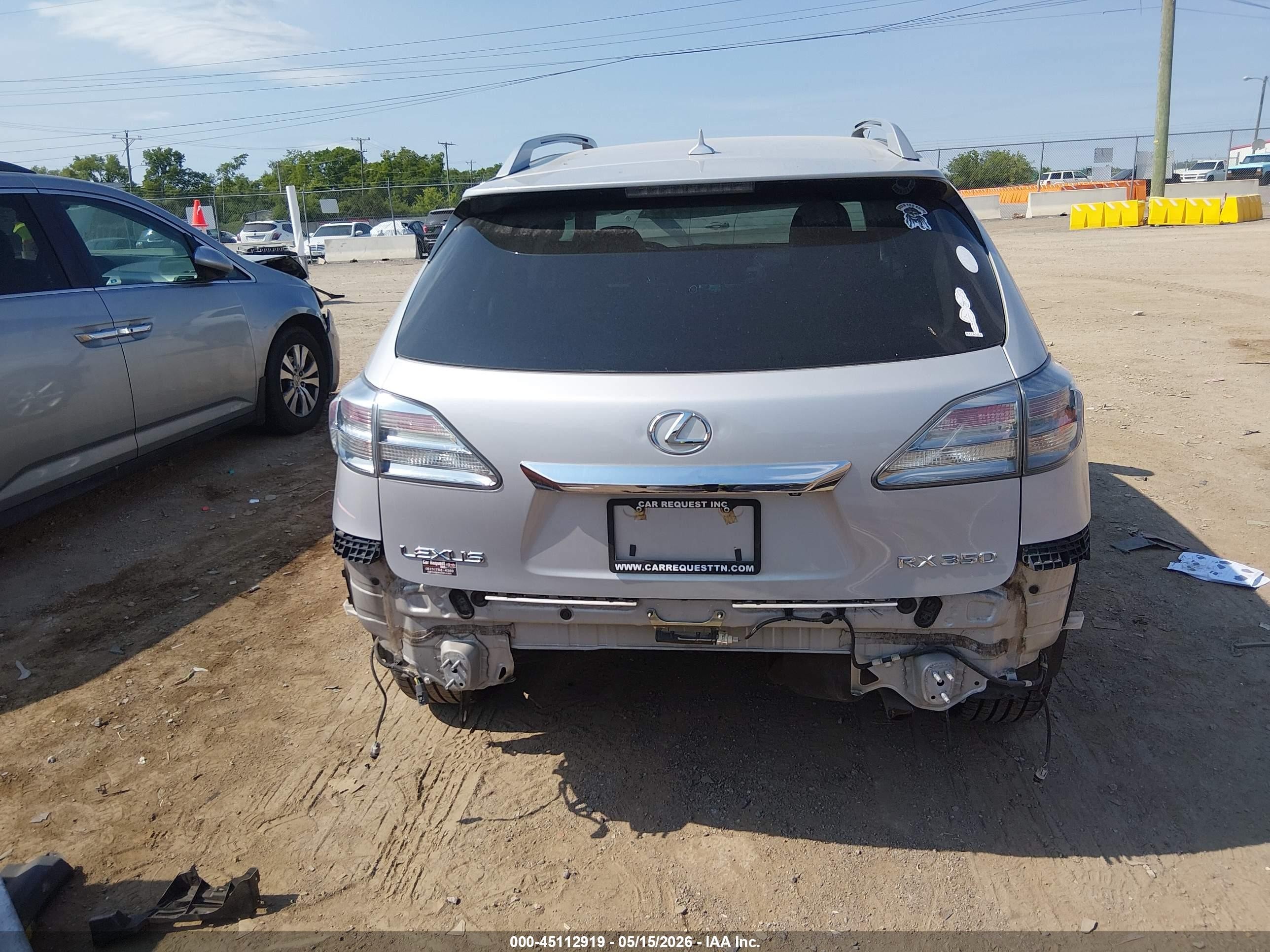 2010 Lexus Rx 350   Silver vin: 2T2ZK1BA5AC011561