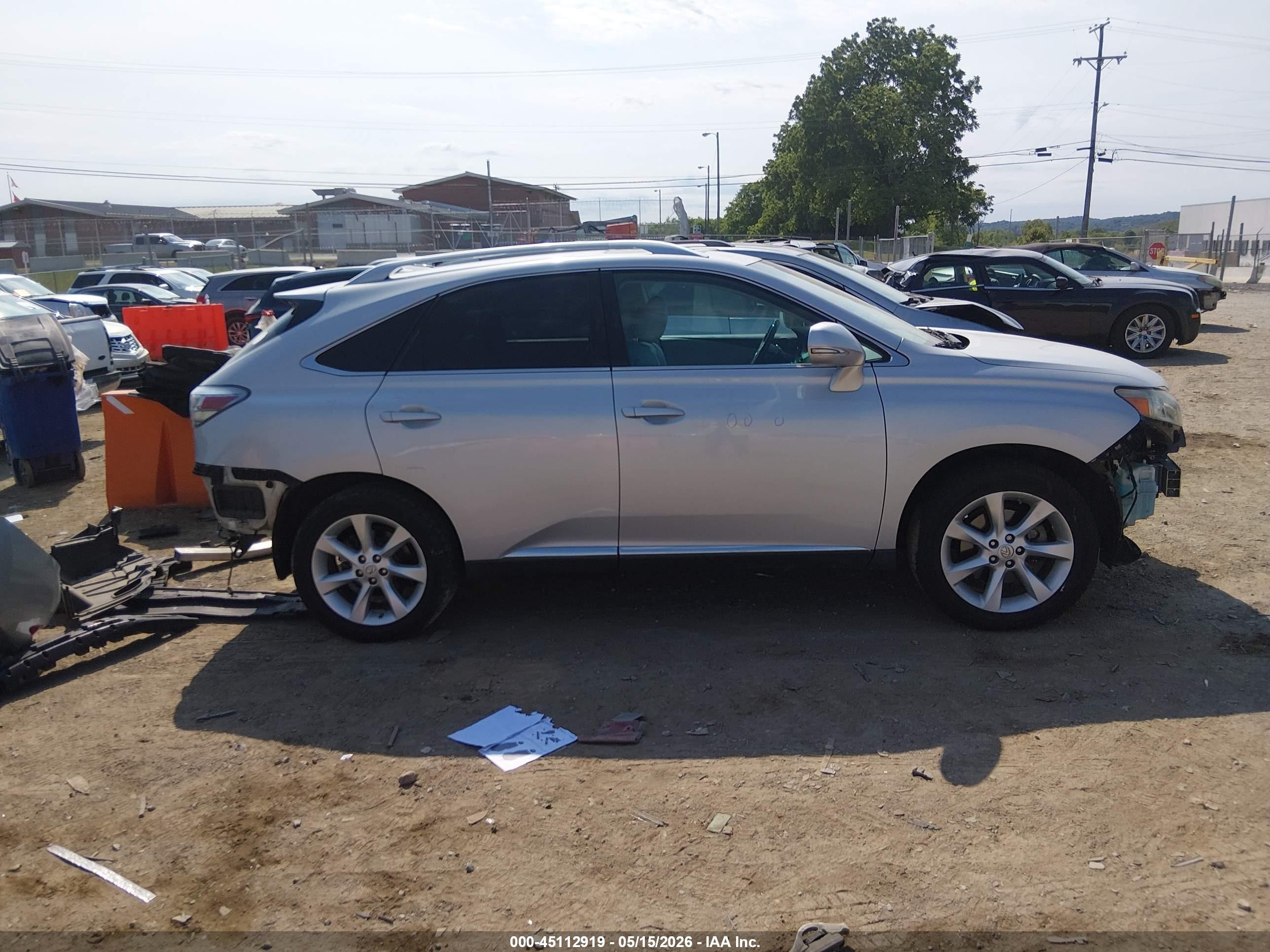 2010 Lexus Rx 350   Silver vin: 2T2ZK1BA5AC011561