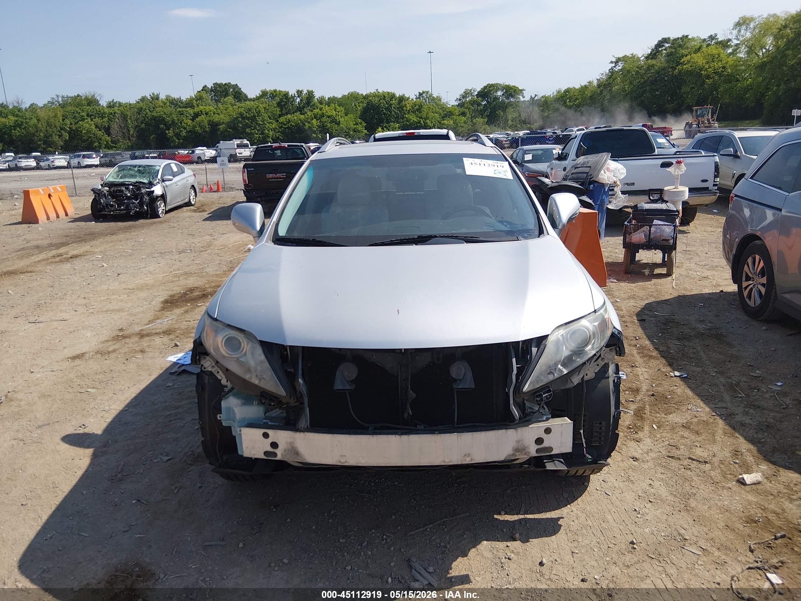 2010 Lexus Rx 350   Silver vin: 2T2ZK1BA5AC011561