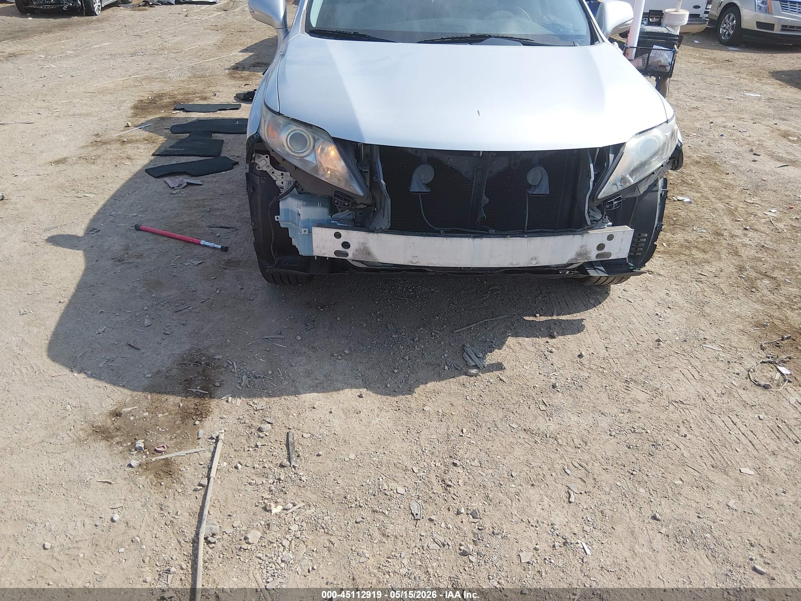 2010 Lexus Rx 350   Silver vin: 2T2ZK1BA5AC011561