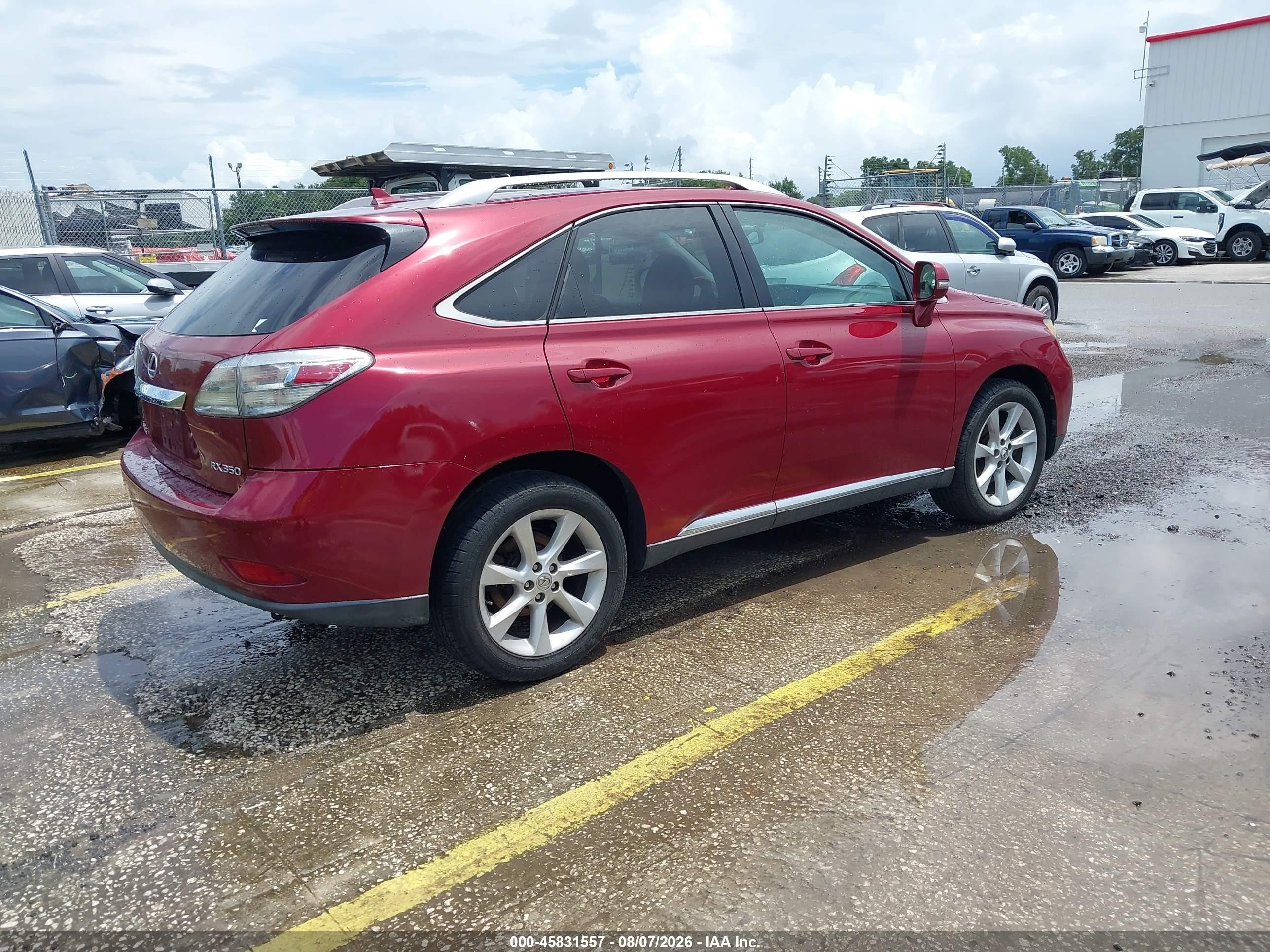 2010 Lexus Rx 350   Red vin: 2T2ZK1BA5AC012418