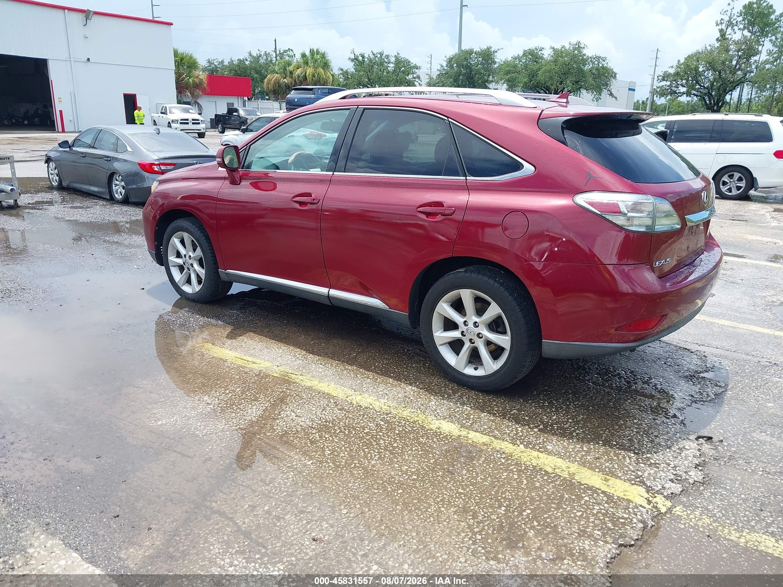 2010 Lexus Rx 350   Red vin: 2T2ZK1BA5AC012418