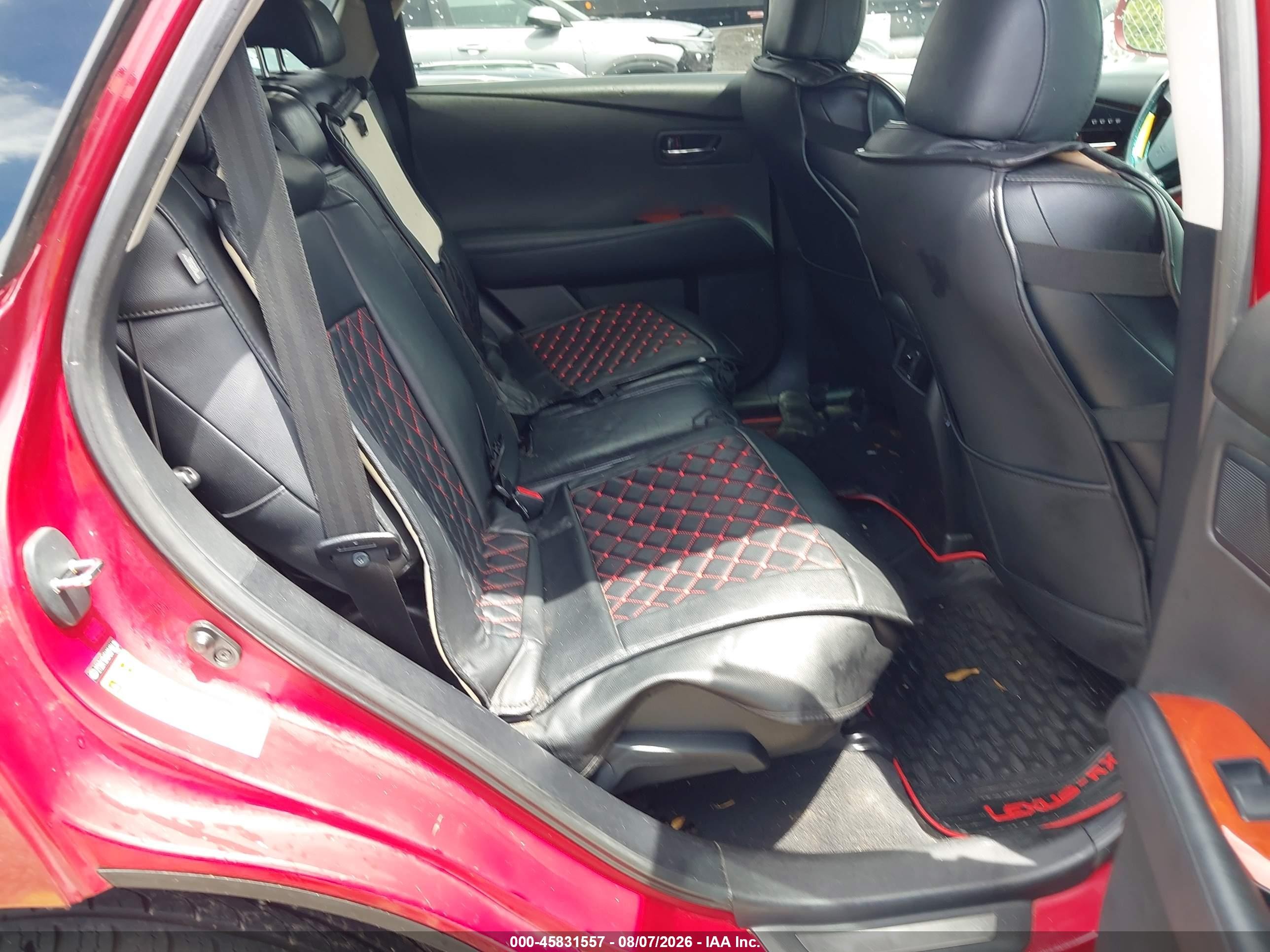 2010 Lexus Rx 350   Red vin: 2T2ZK1BA5AC012418