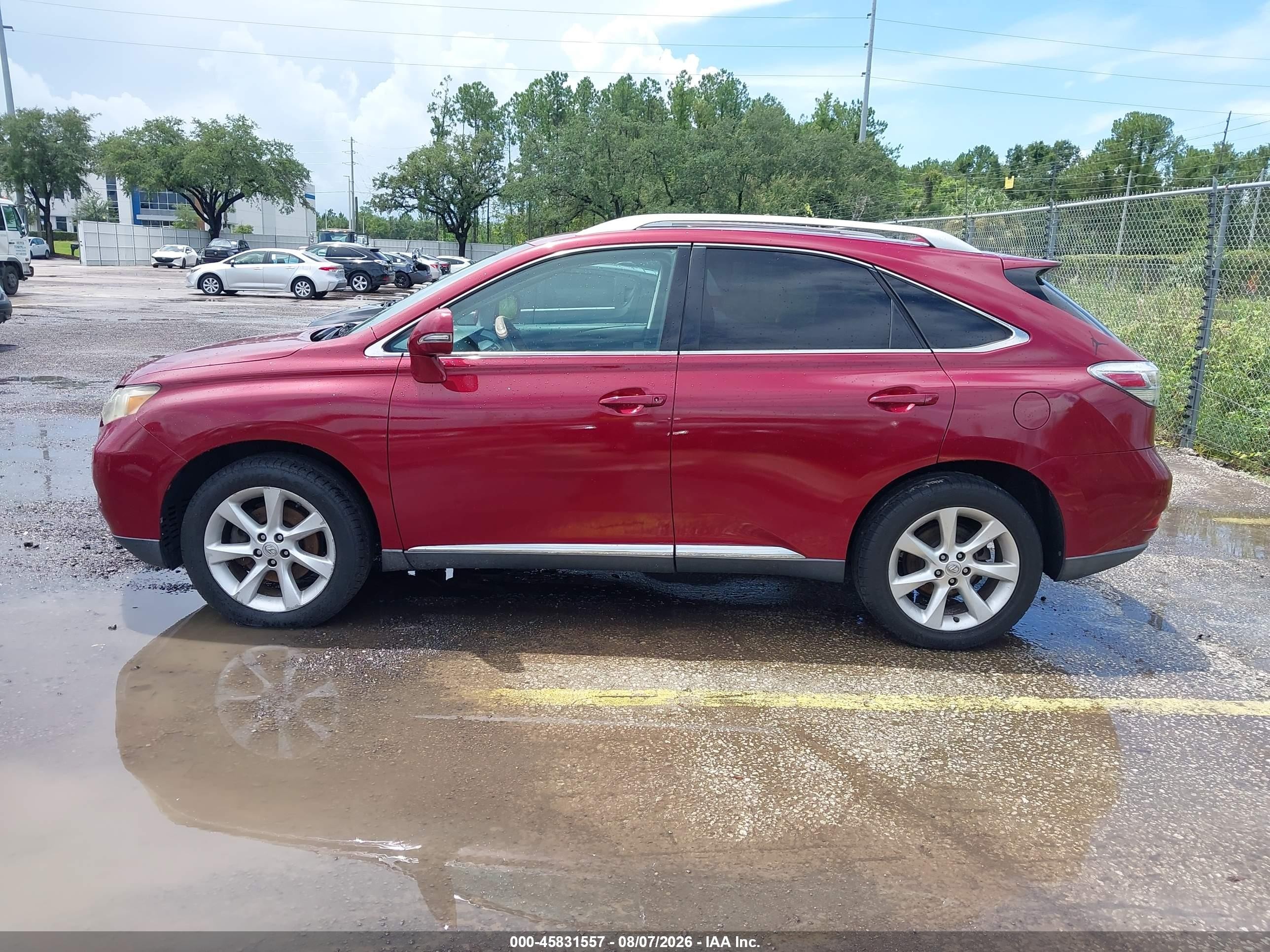 2010 Lexus Rx 350   Red vin: 2T2ZK1BA5AC012418